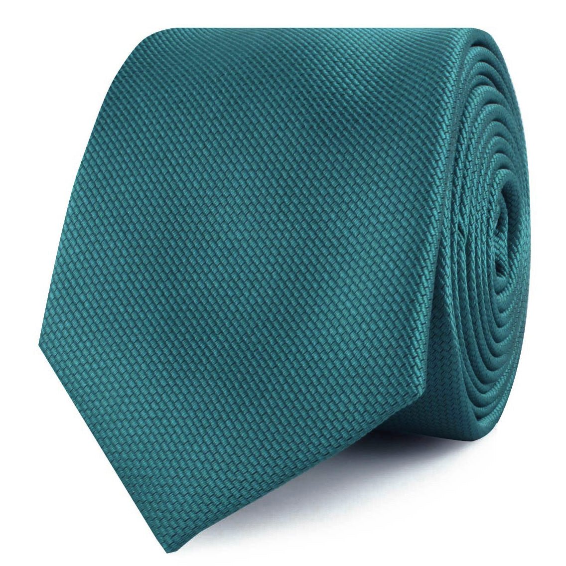 Oasis Blue Weave Skinny Tie