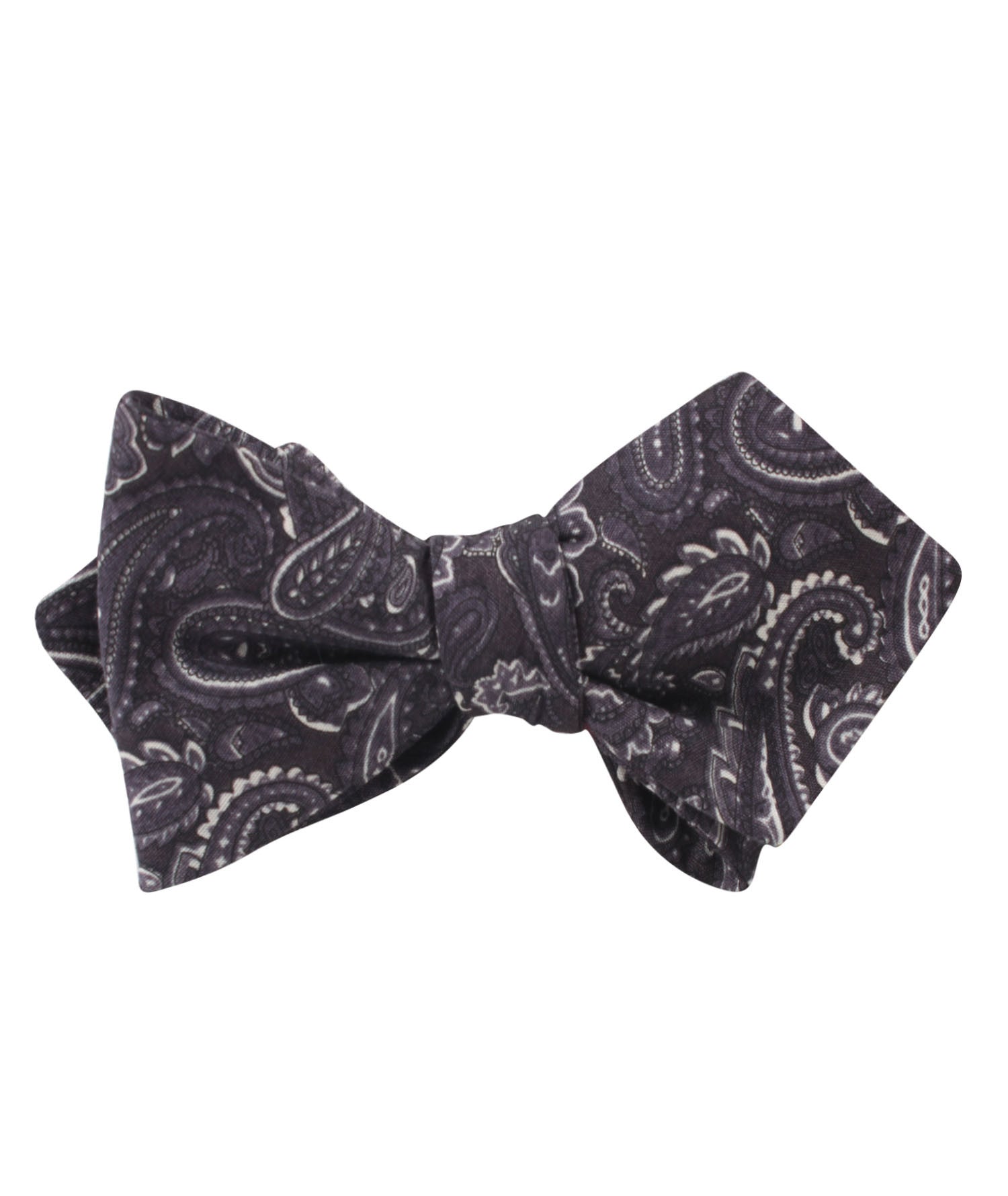 Culaccino Kettle Black Paisley Diamond Self Bow Tie