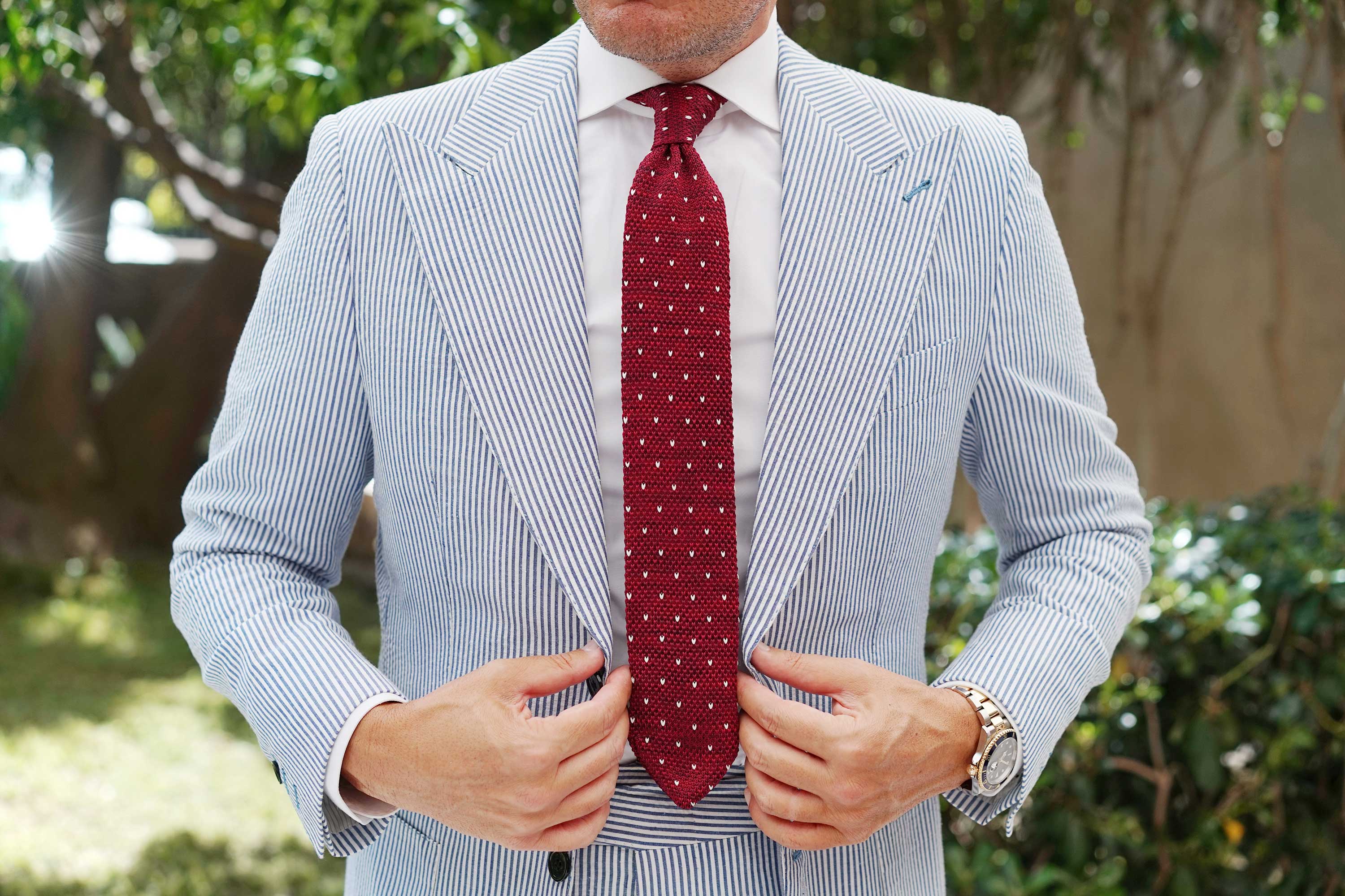 Brizo Wine Knitted Tie