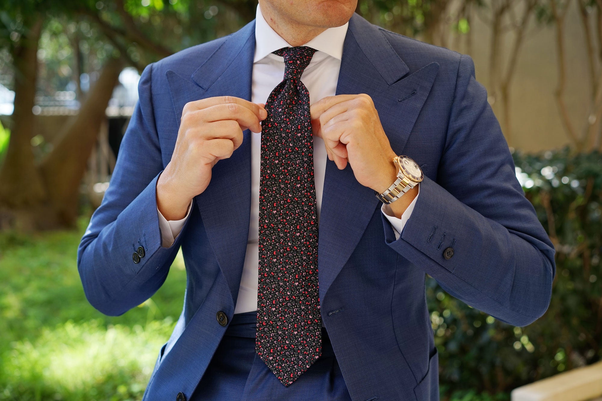 Macau Floral Necktie