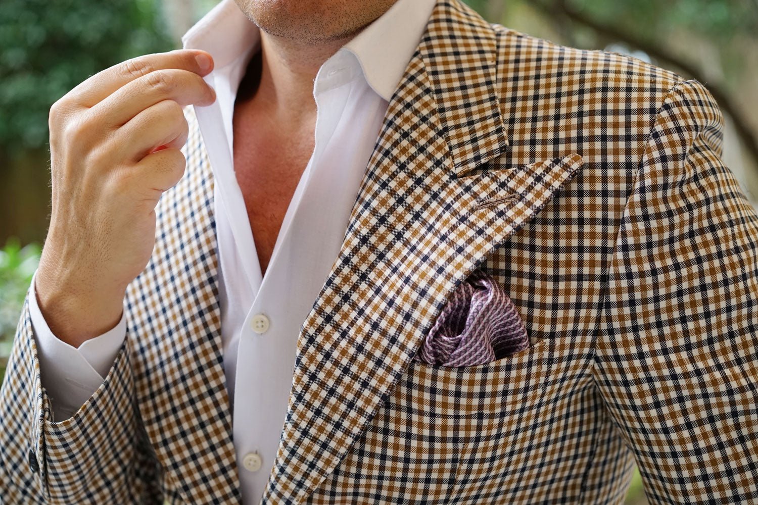 The Abacos Pink Anchor Pocket Square