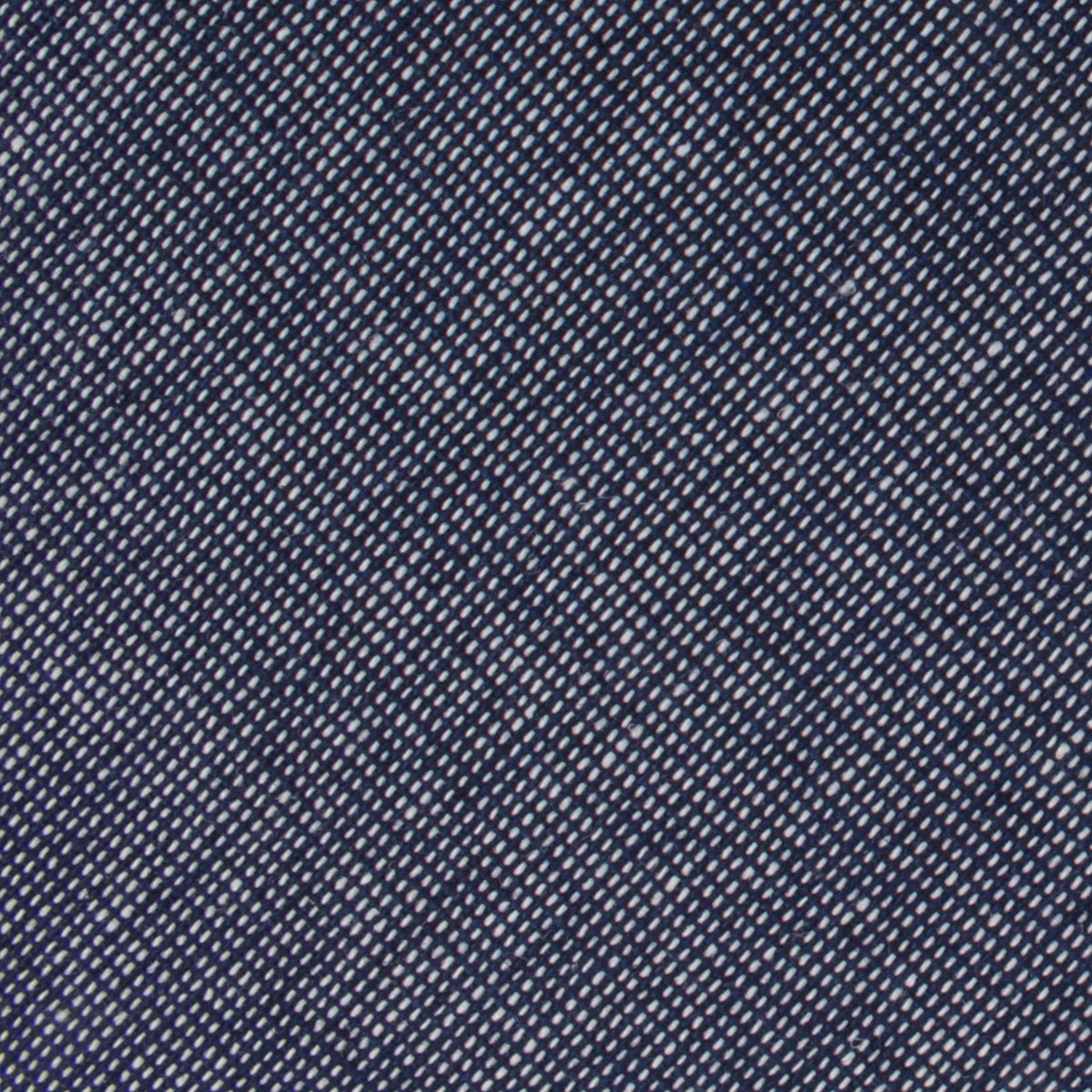 Navy Blue Needle Stitch Linen Necktie