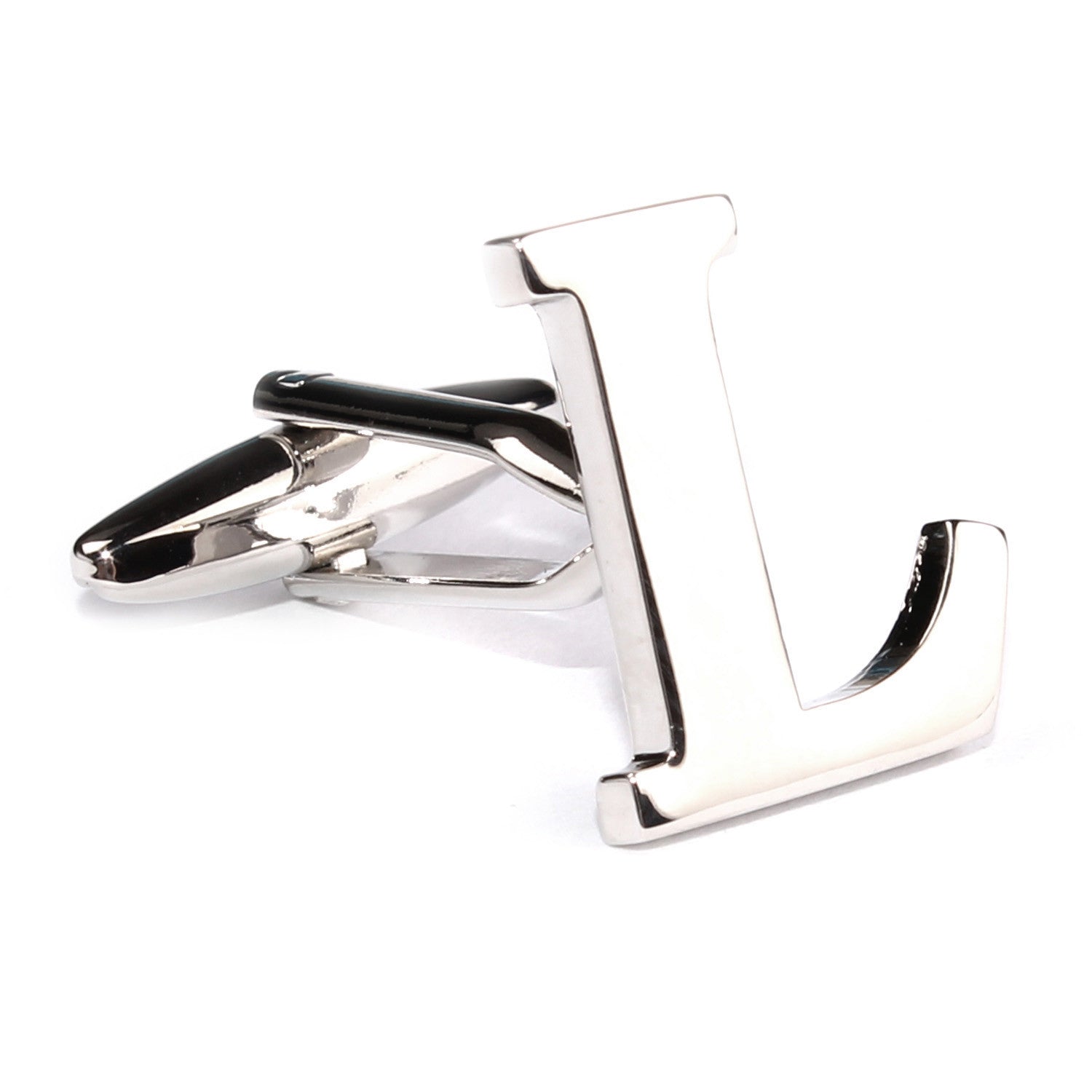 Letter L Silver Cufflinks