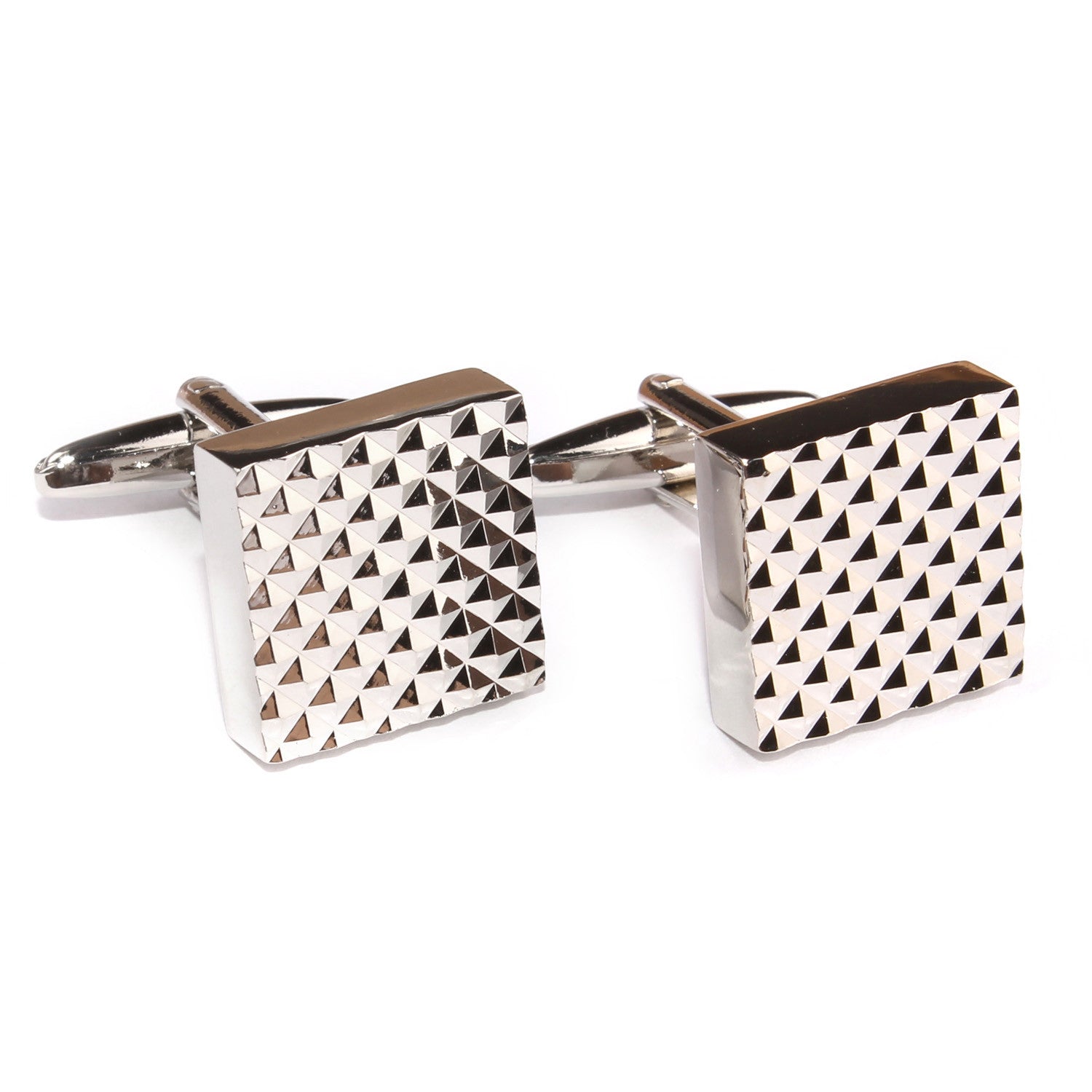 Silver Matrix Cufflinks