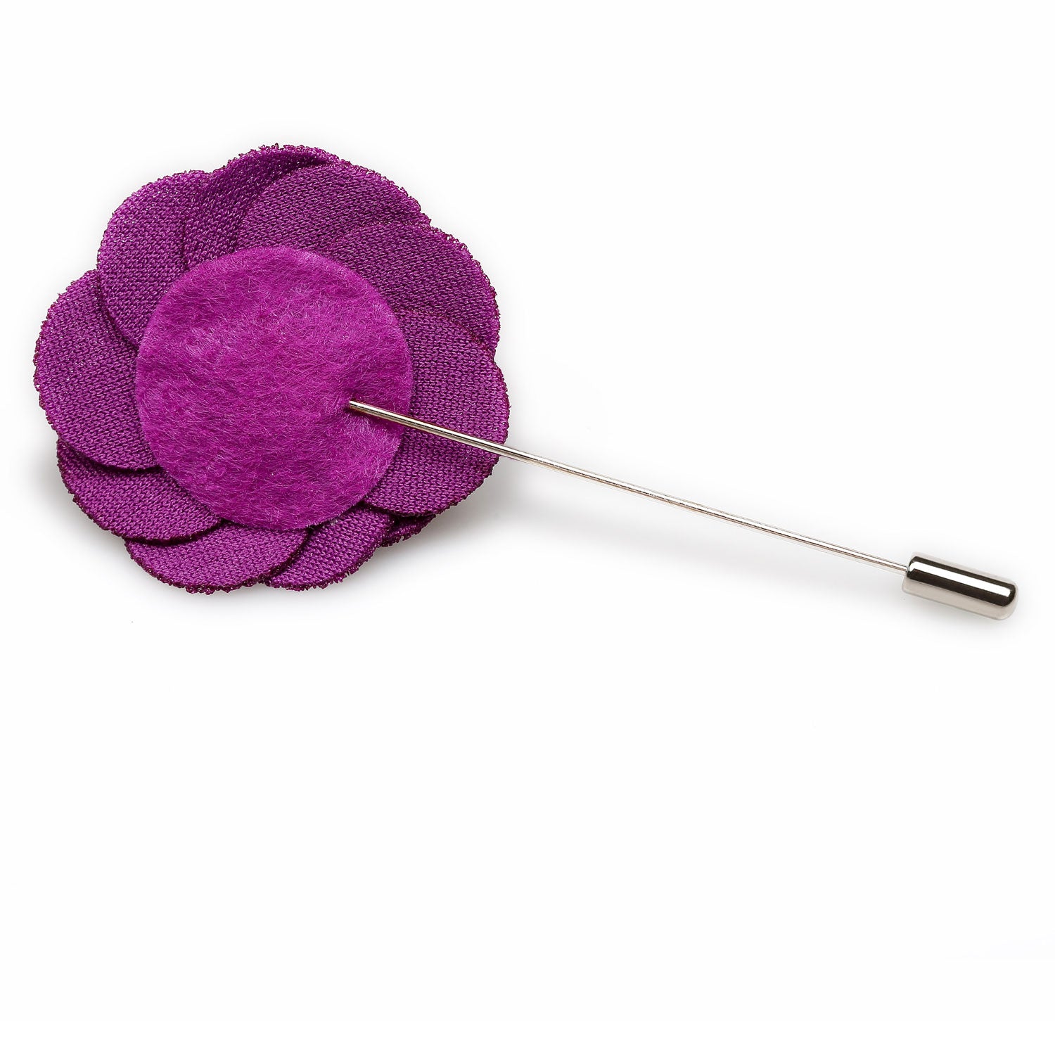 Wine Purple Lapel Flower