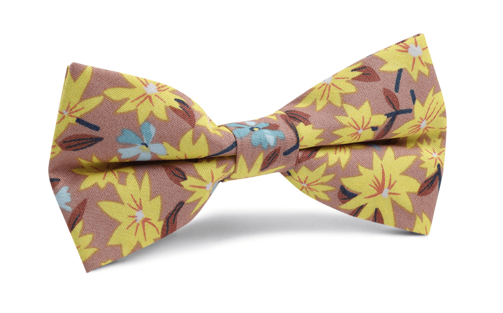 La Caleta Lemon Floral Bow Tie