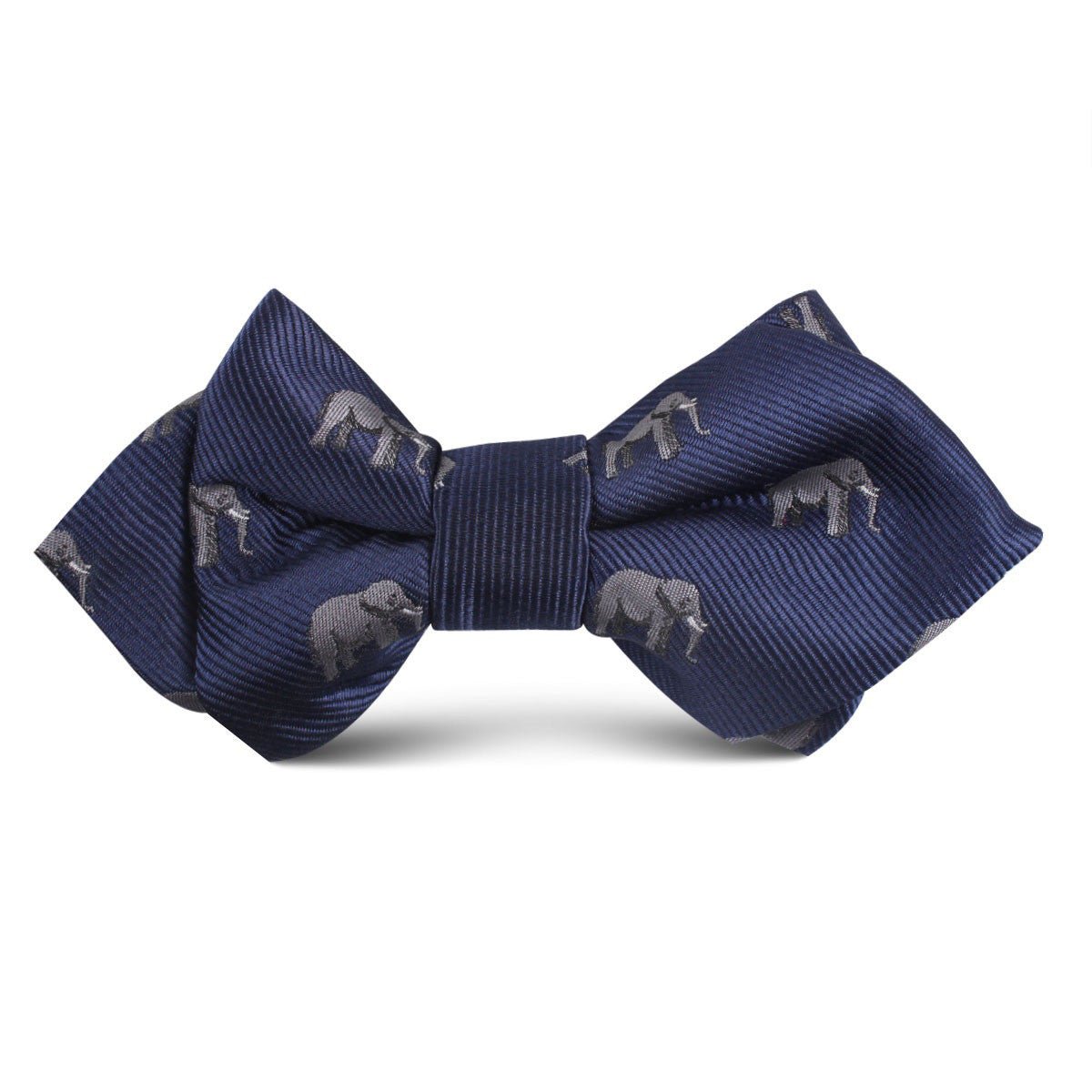 African Forest Elephant Kids Diamond Bow Tie