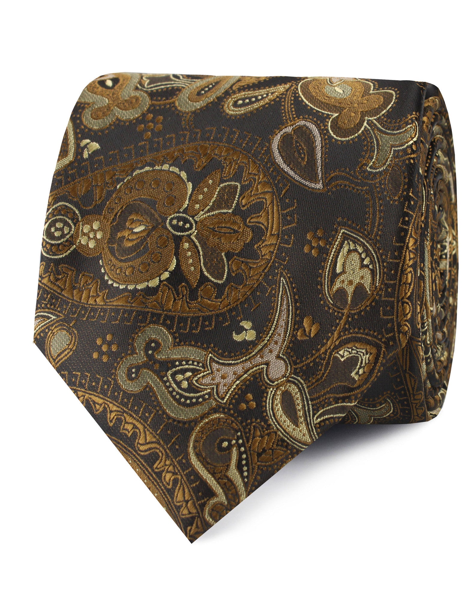 Persian Paisley Brown Tie