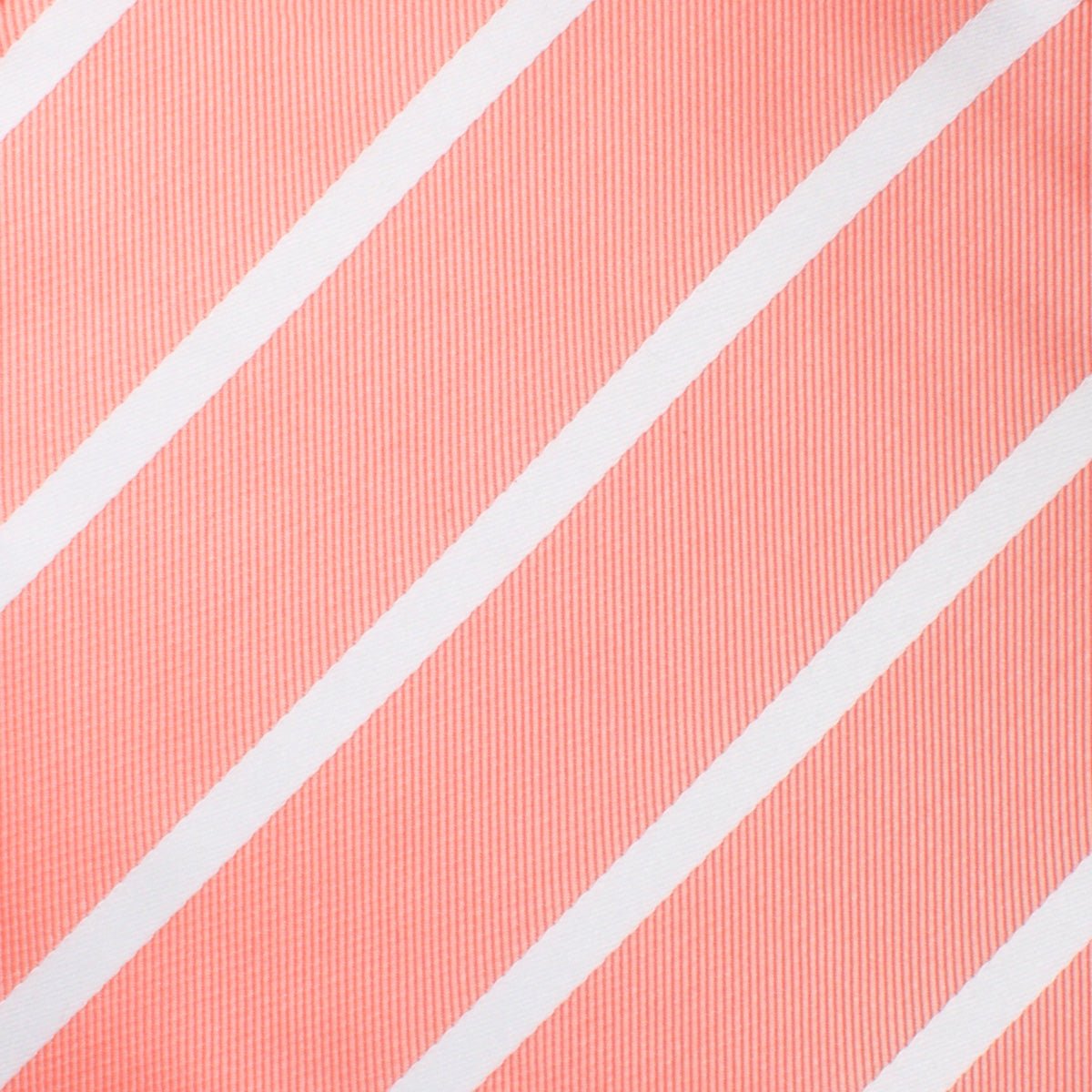 Peach Striped Skinny Tie