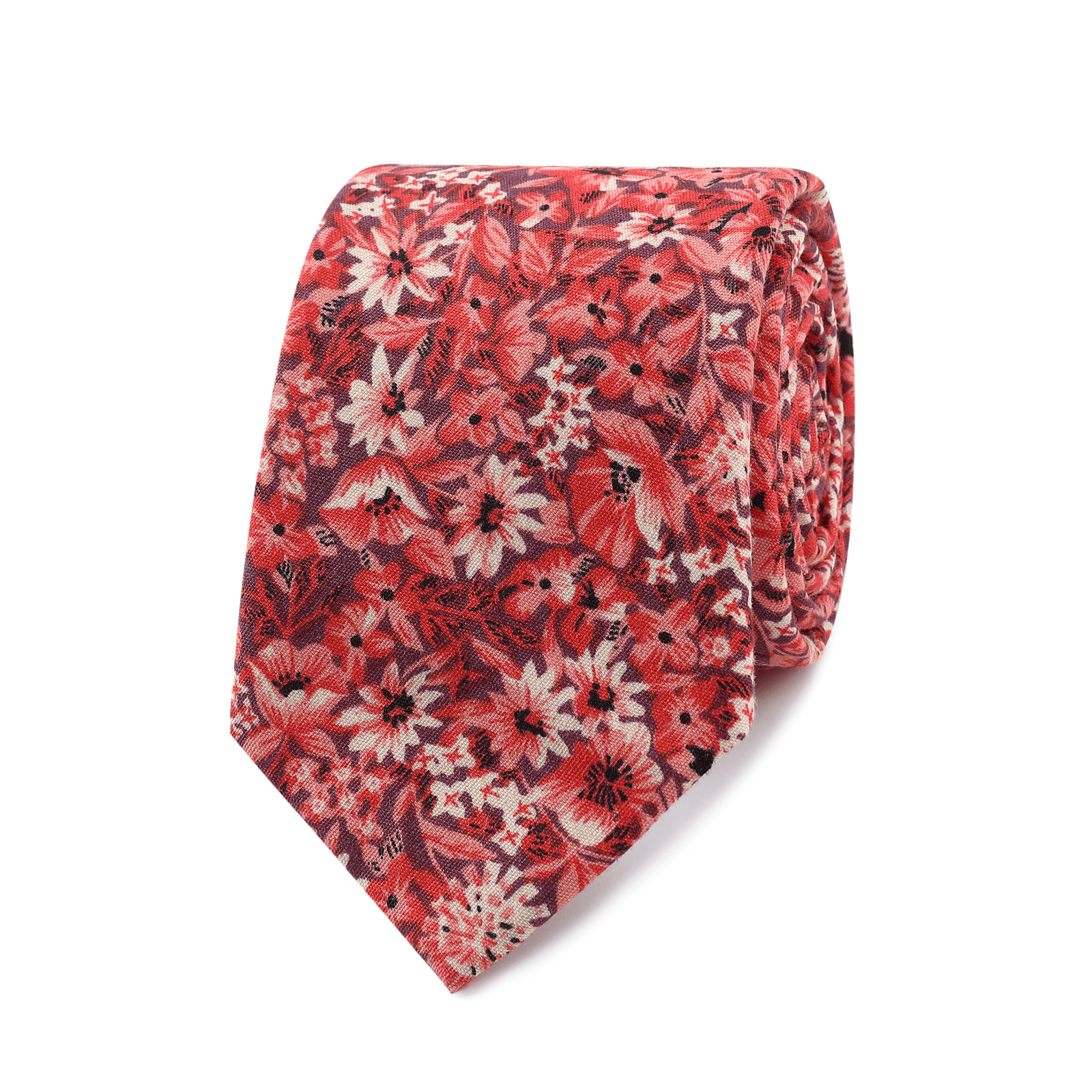 Marrakech Crimson Blossom Skinny Tie