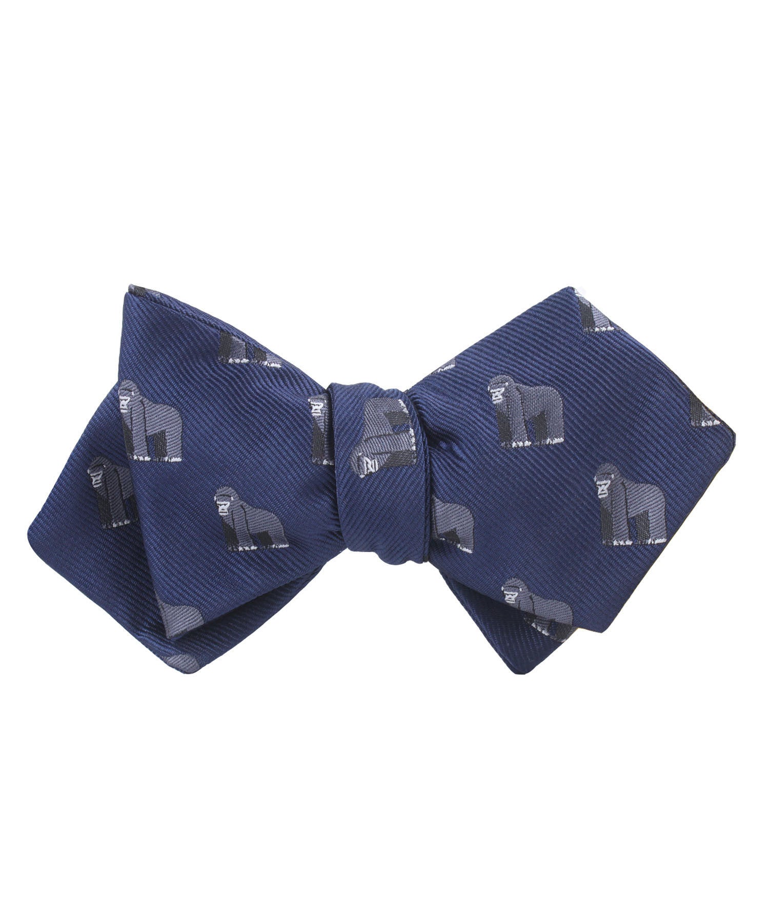 Mountain Gorilla Diamond Self Bow Tie