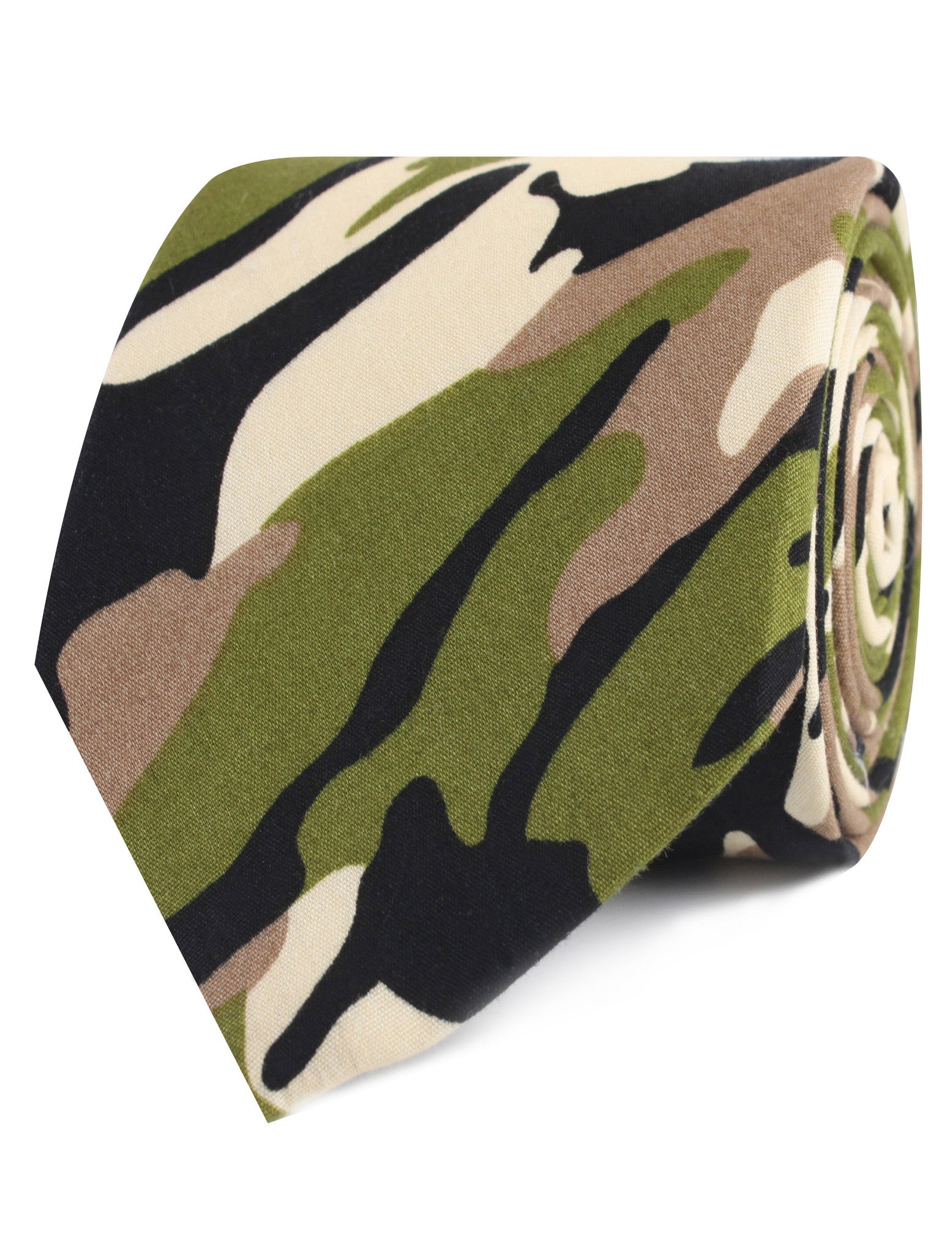 Jungle Green Camo Tie