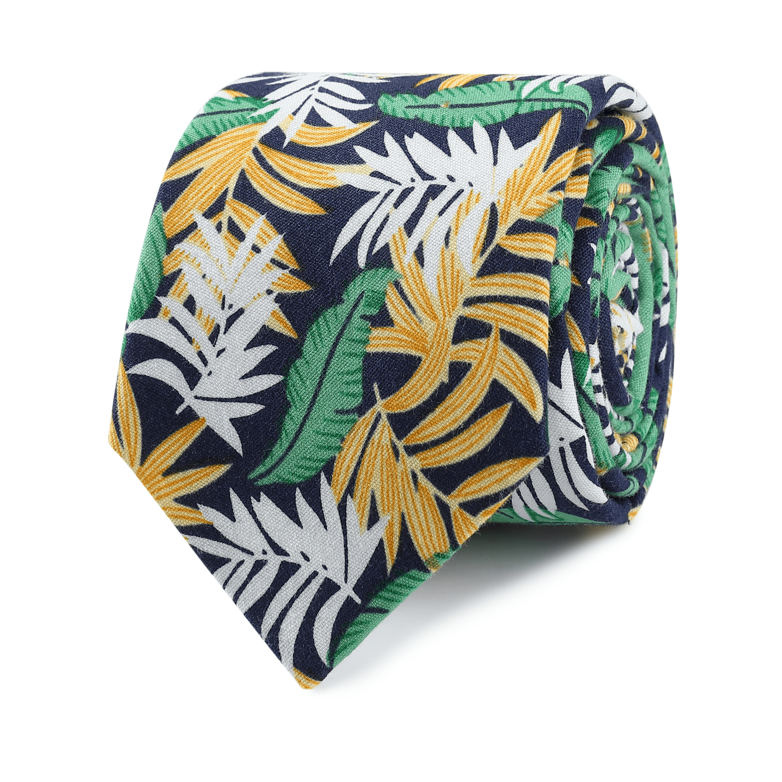 Mandalay Green Palm Skinny Tie