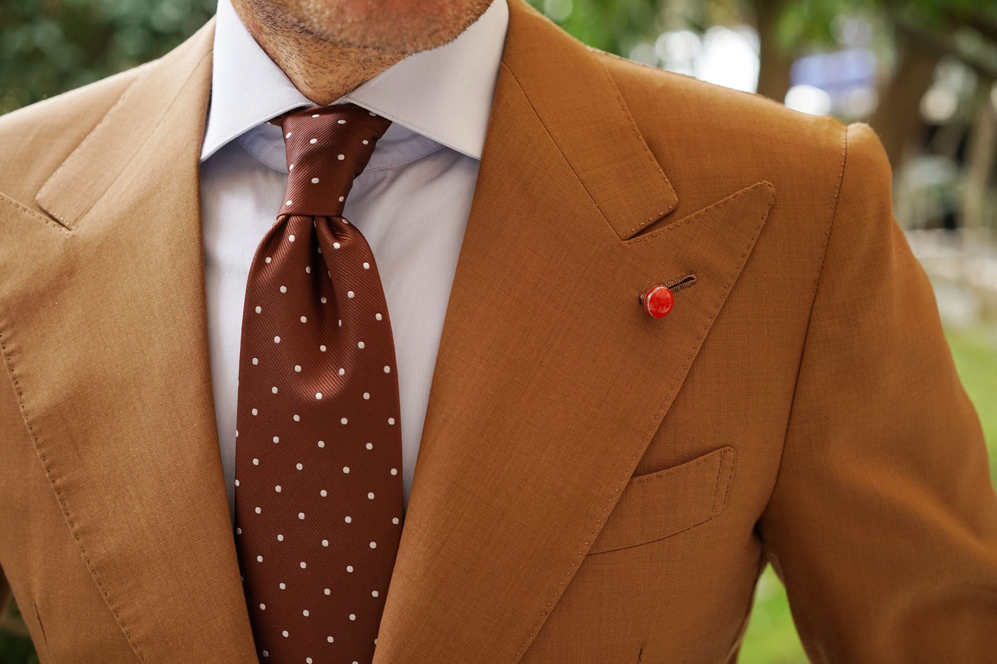 Cricket Ball Lapel Pin