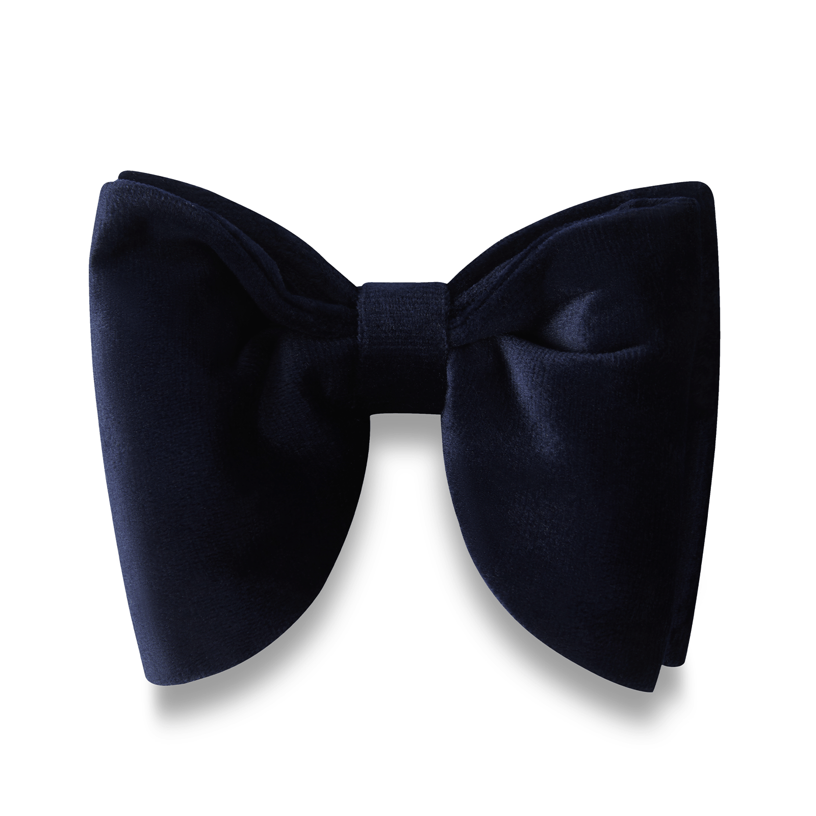 Navy Blue Bond Velvet Butterfly Bow Tie