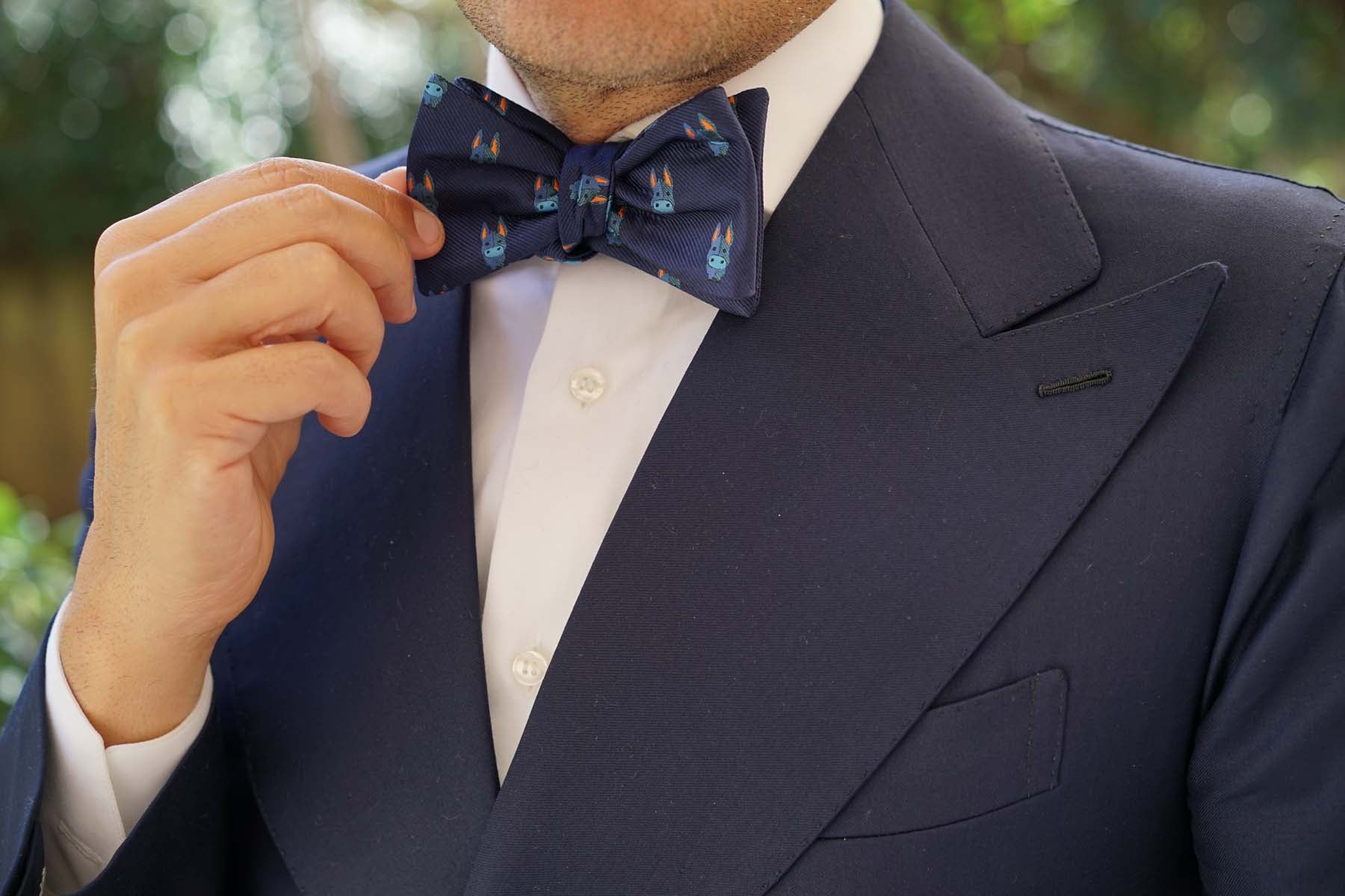 Blue Donkey Self Bow Tie