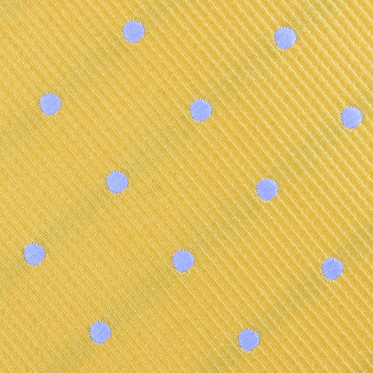 Yellow on Blue Pin Dots Kids Diamond Bow Tie