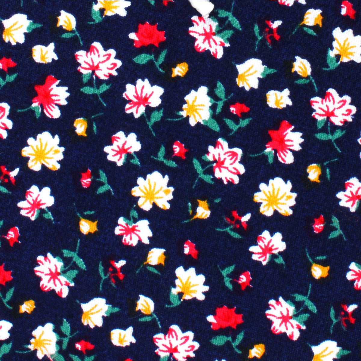 Fabric Swatch (Y302) - Navy Blue Liberty Floral Flower