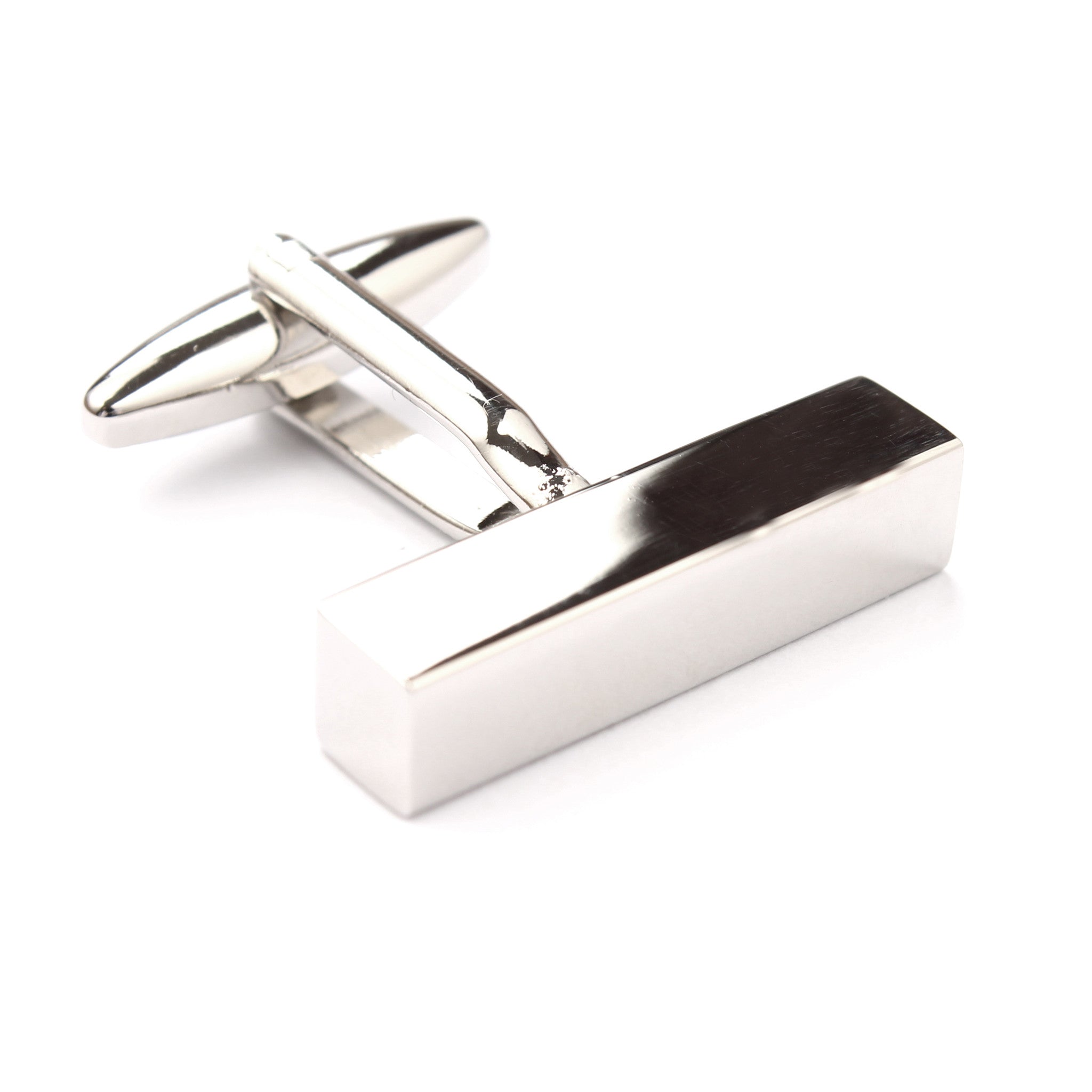 Silver Cuboid Cufflinks