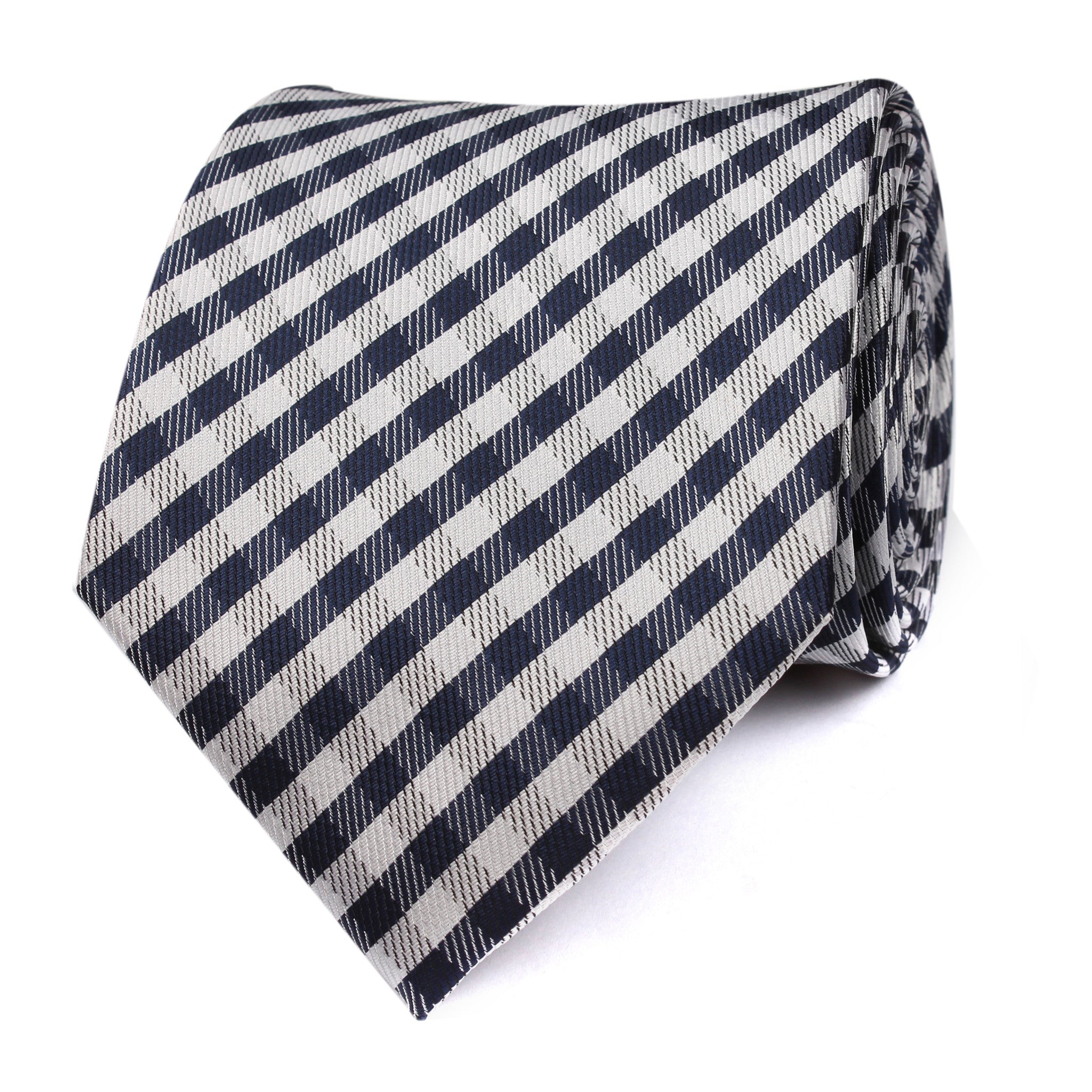 Navy Blue Gingham Necktie