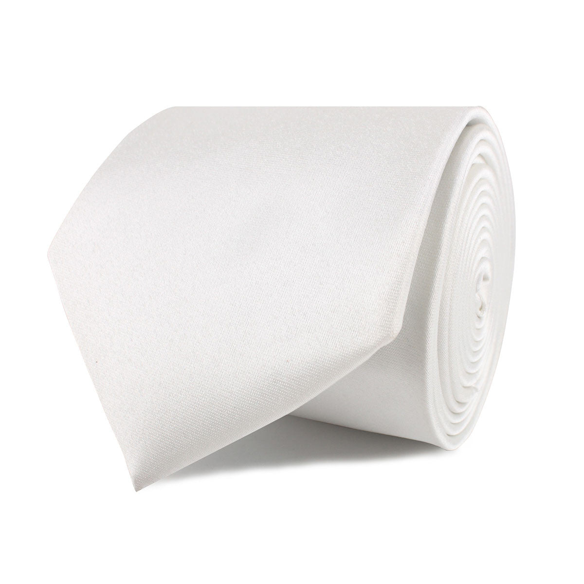 Ivory Satin Necktie