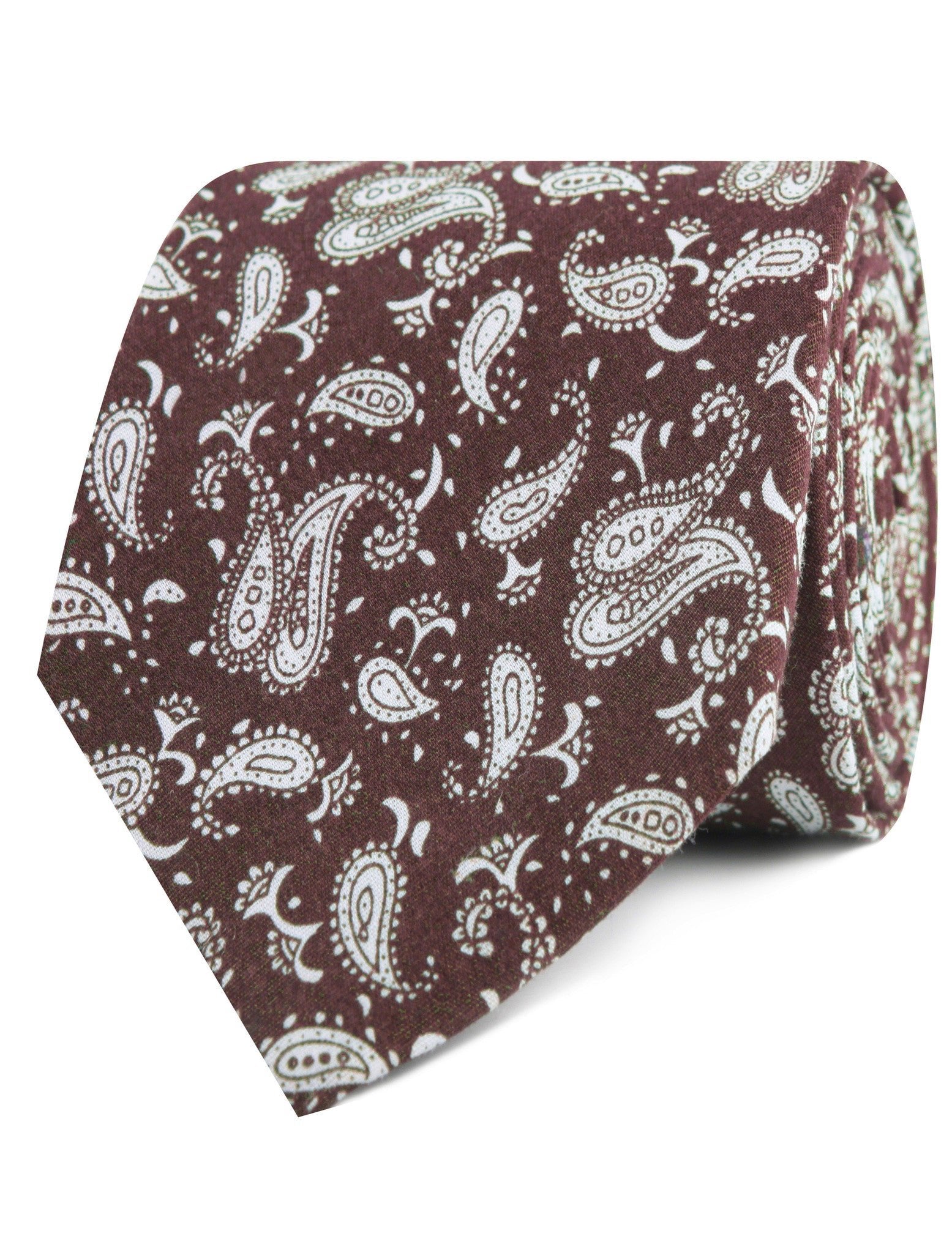 Florence Paisley Brown Tie