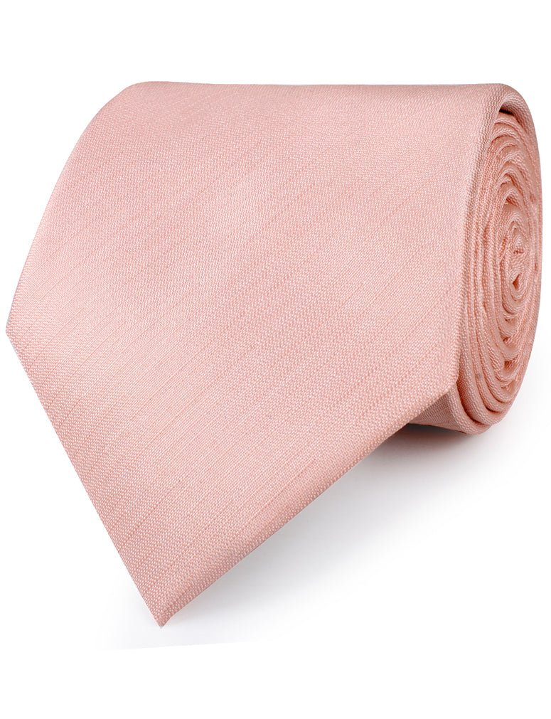 Peach Slub Necktie