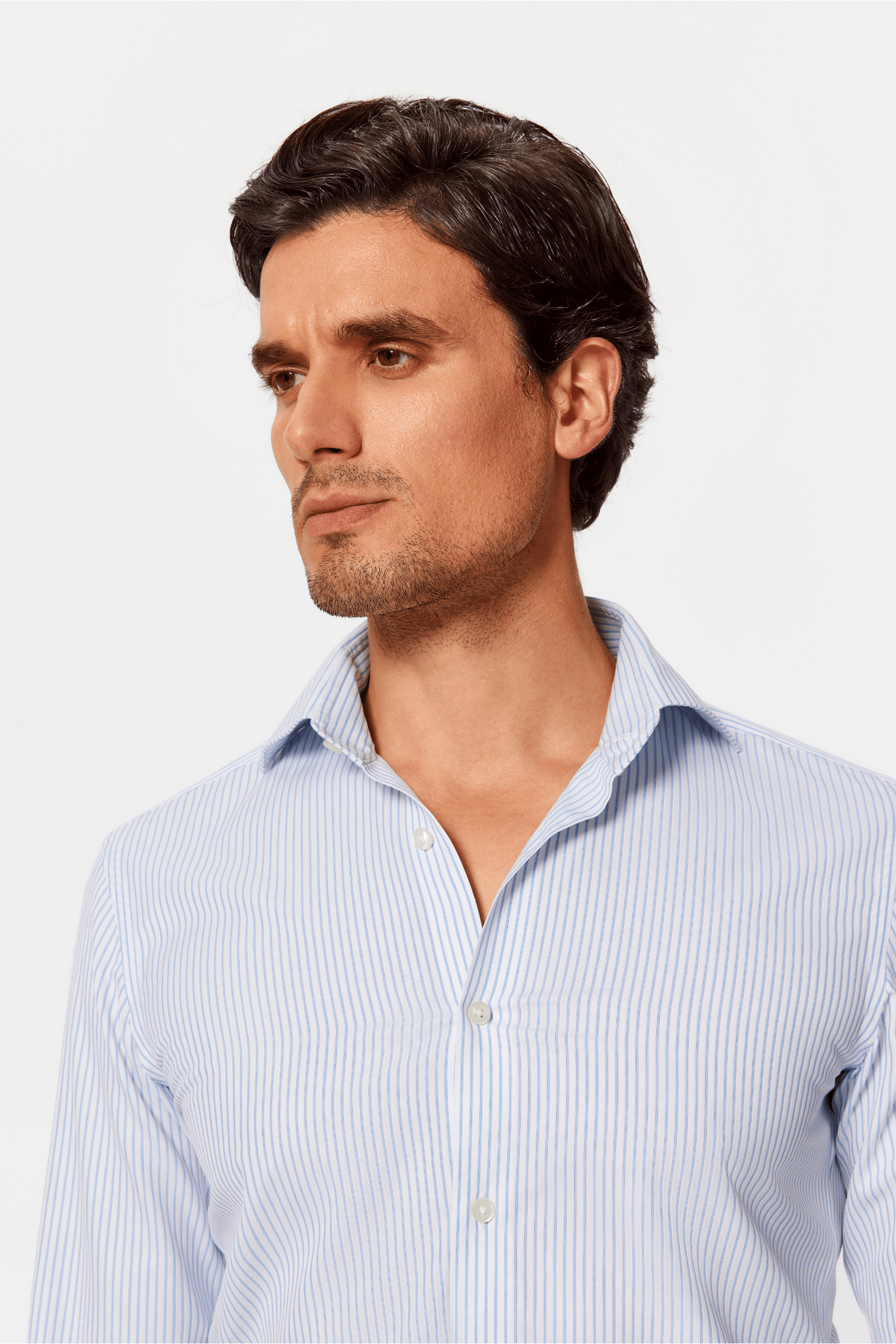 Bradford Blue Stripe Lucious Non-Iron Shirt