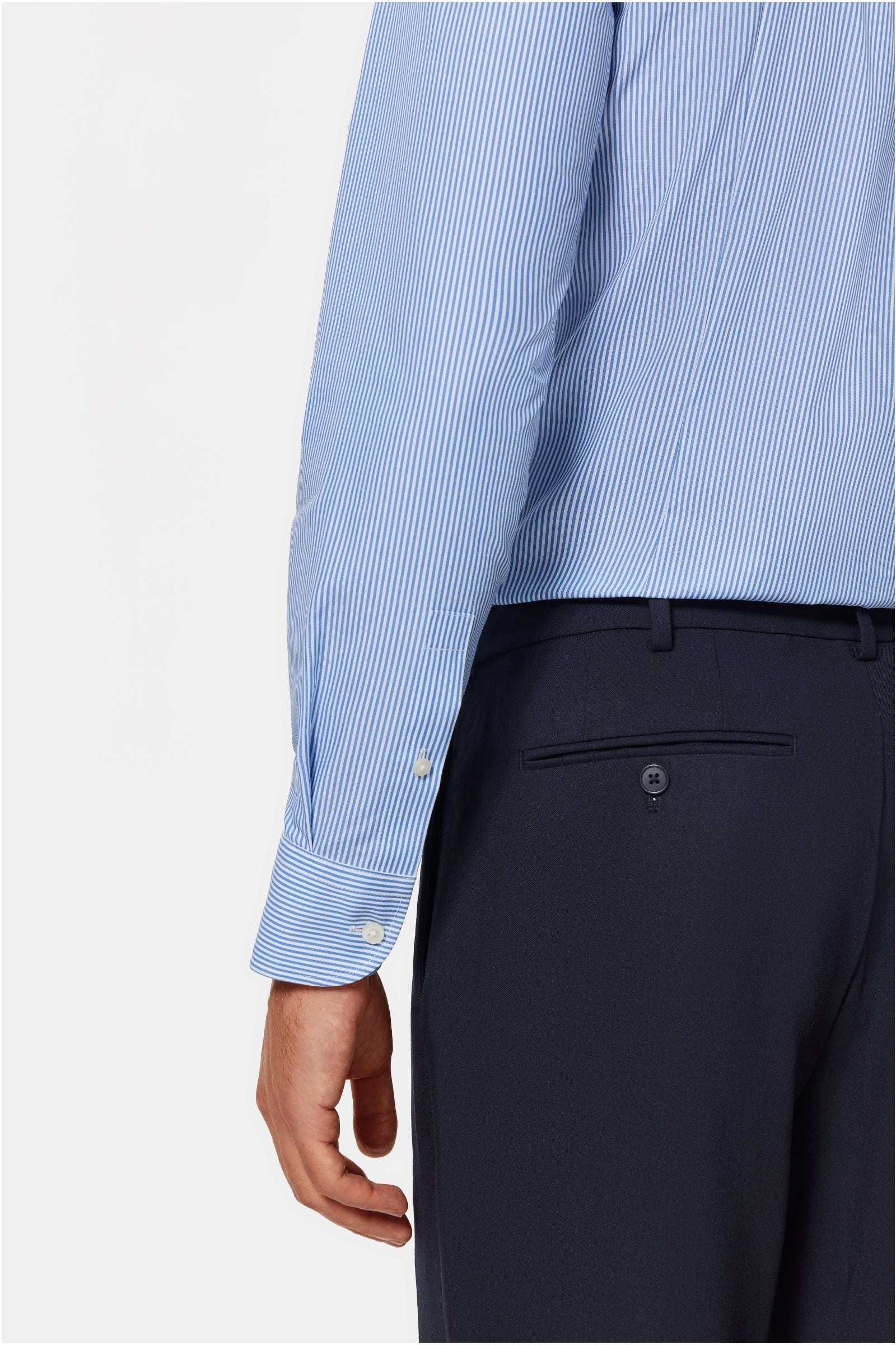 Bachman Blue Stripe Poplin Shirt