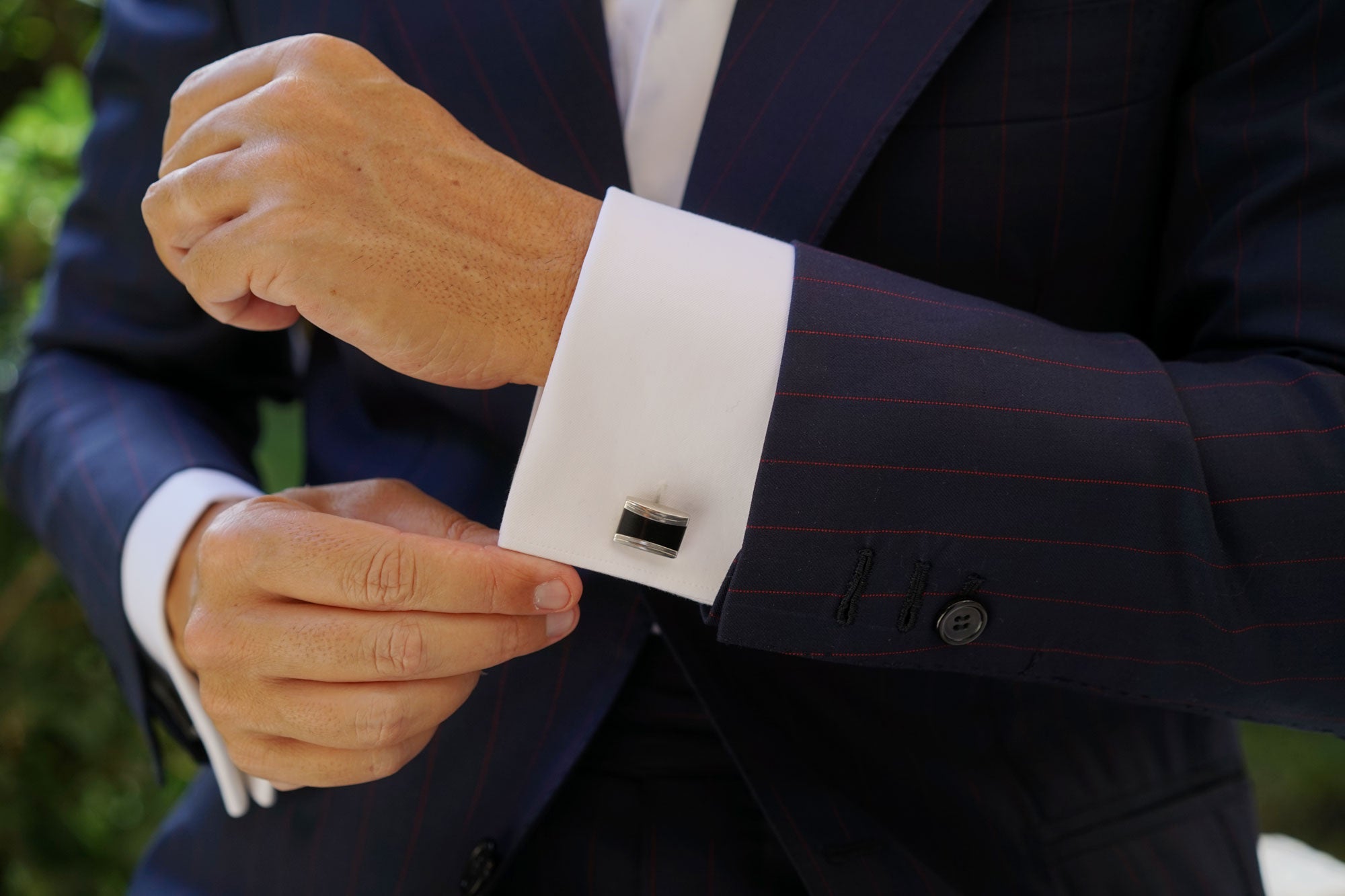 The Black Knight Rectangle Cufflinks