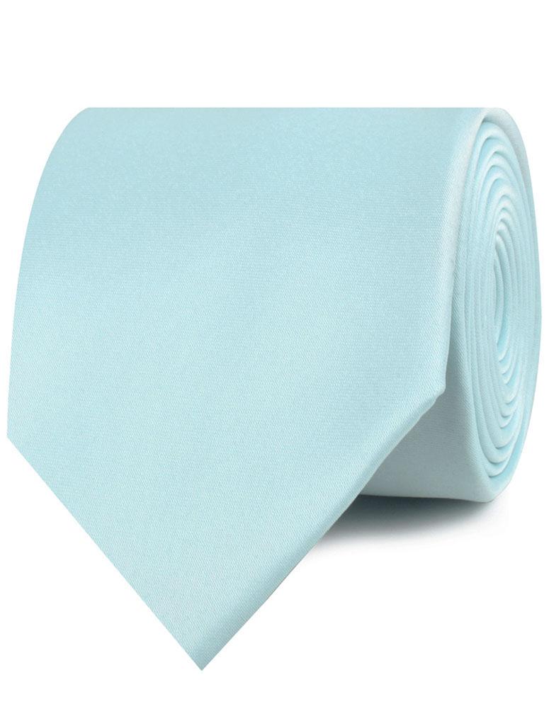 Powder Blue Satin Necktie