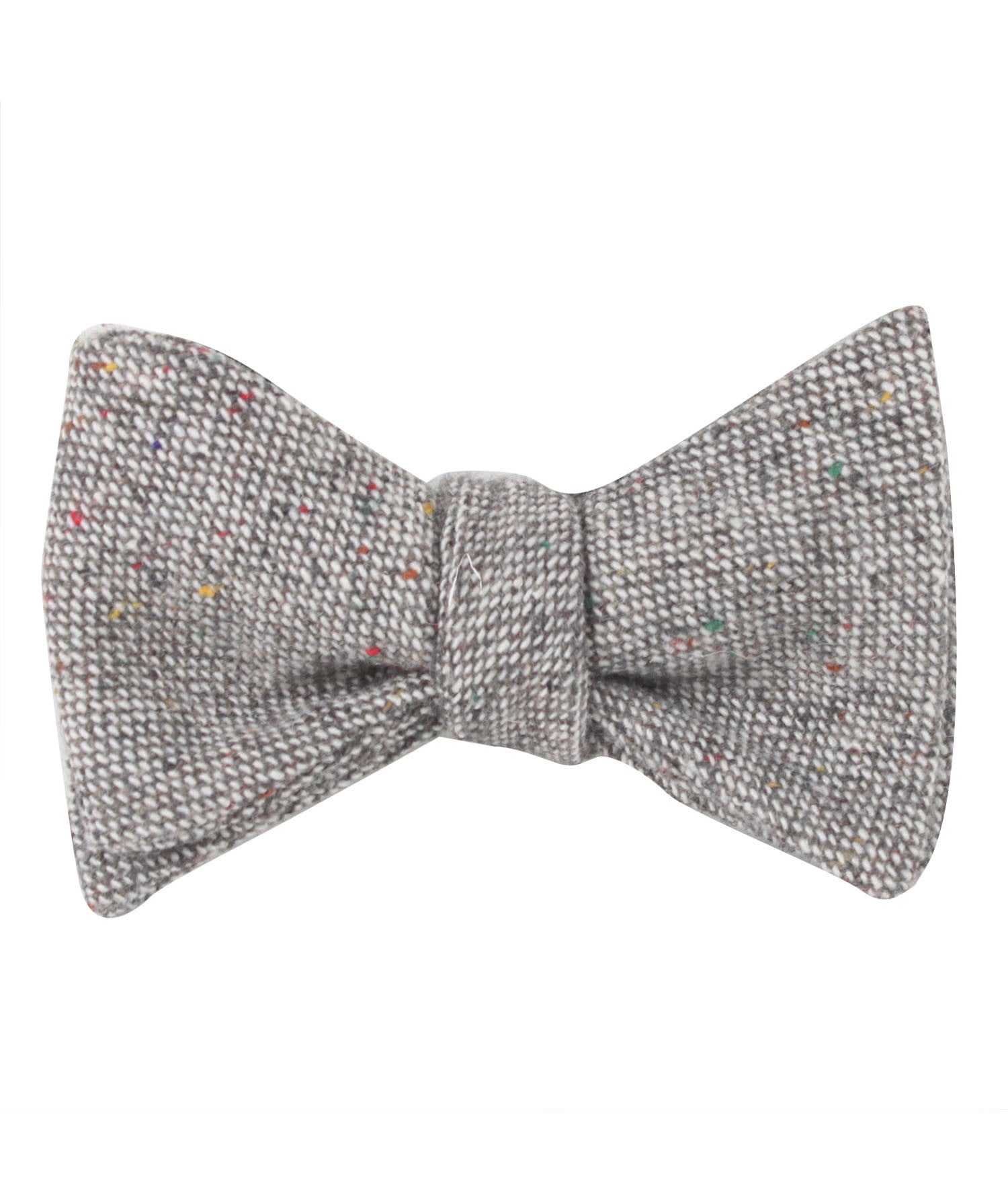 Gray Sharkskin Self Bow Tie