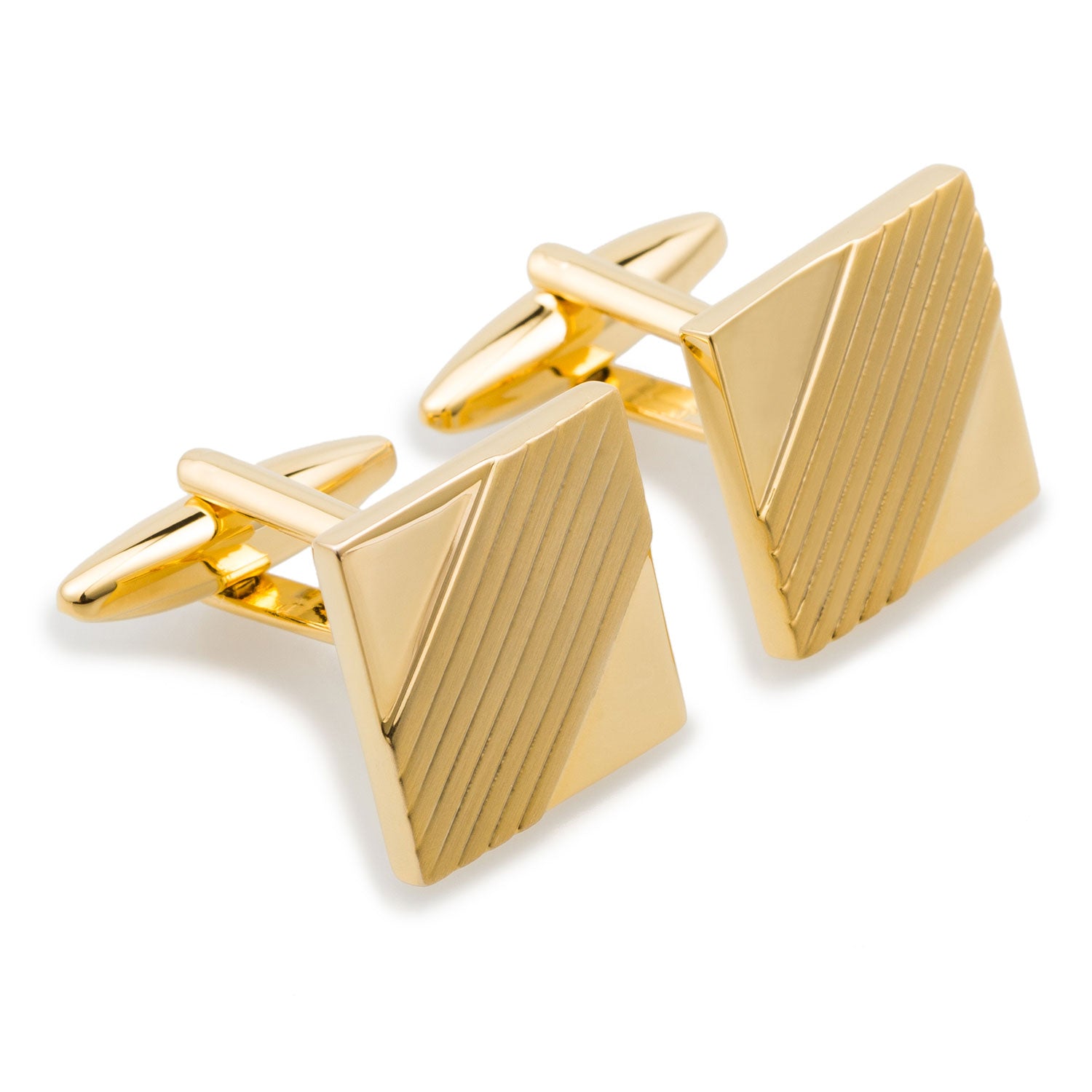 King Louis Gold Square Cufflinks