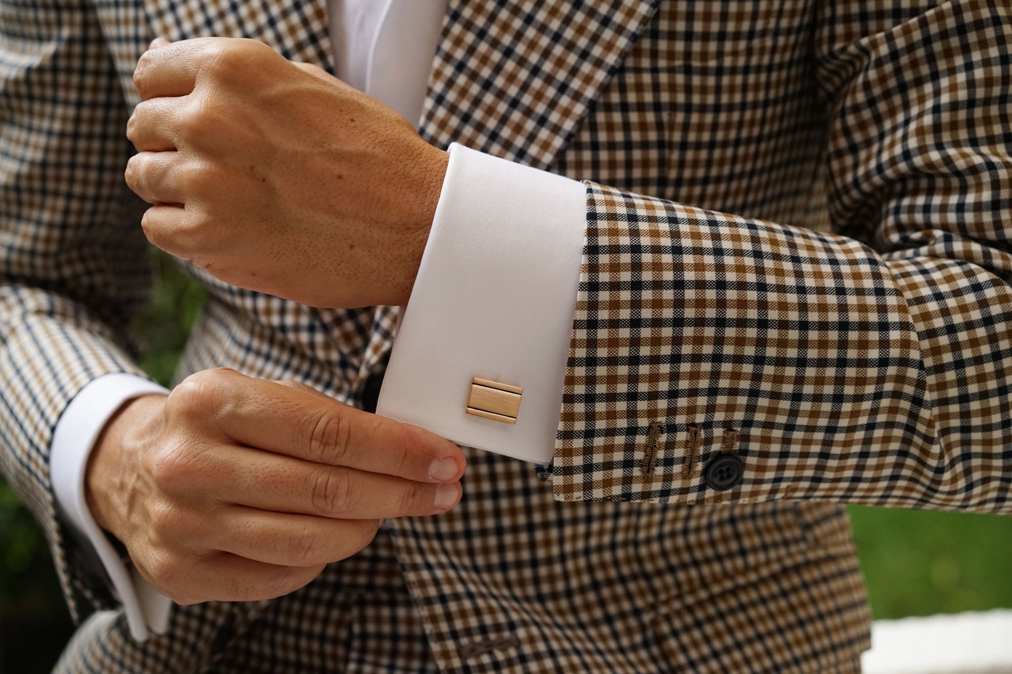 Bateman Rose Gold Cufflinks