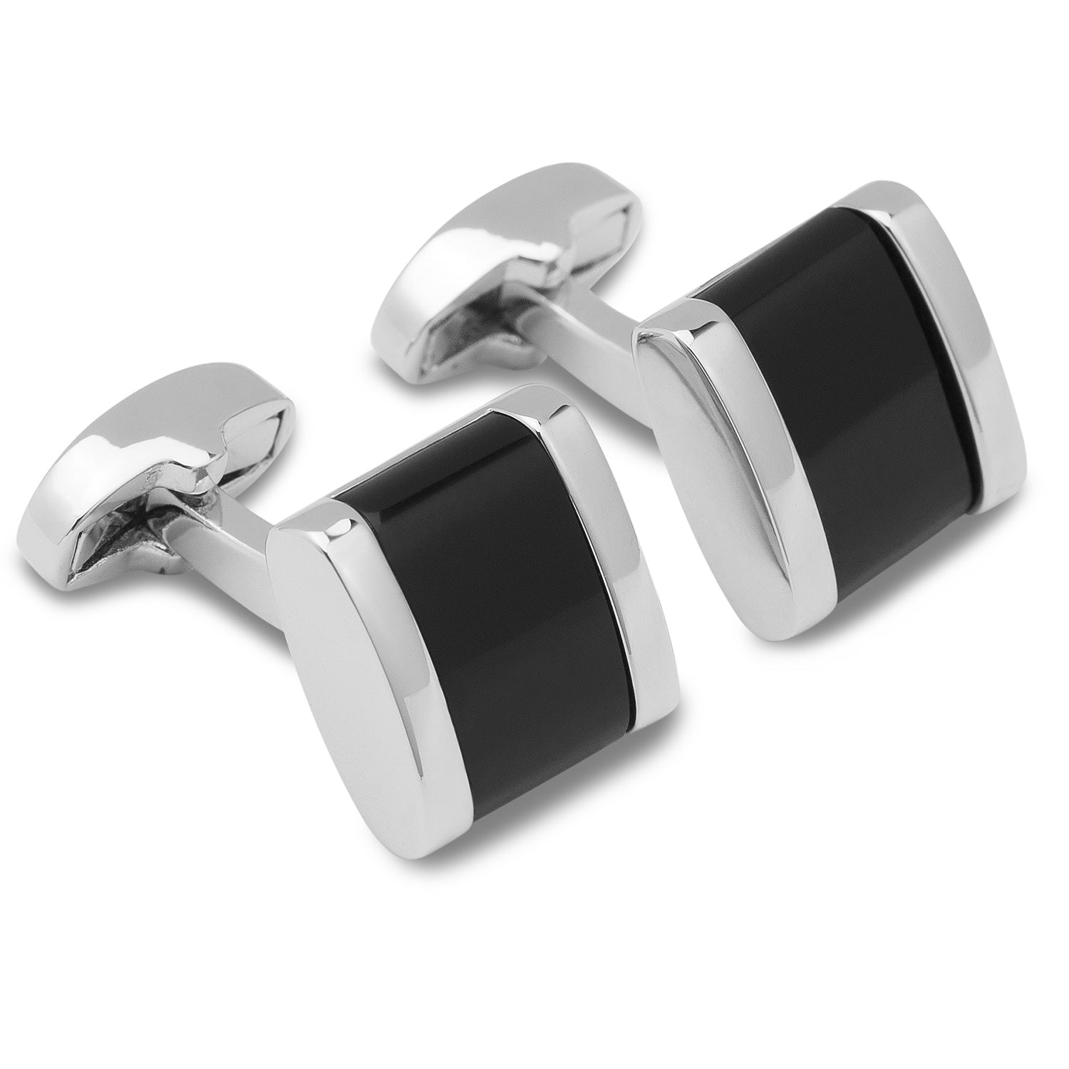 George the III Black Stripe Cufflinks