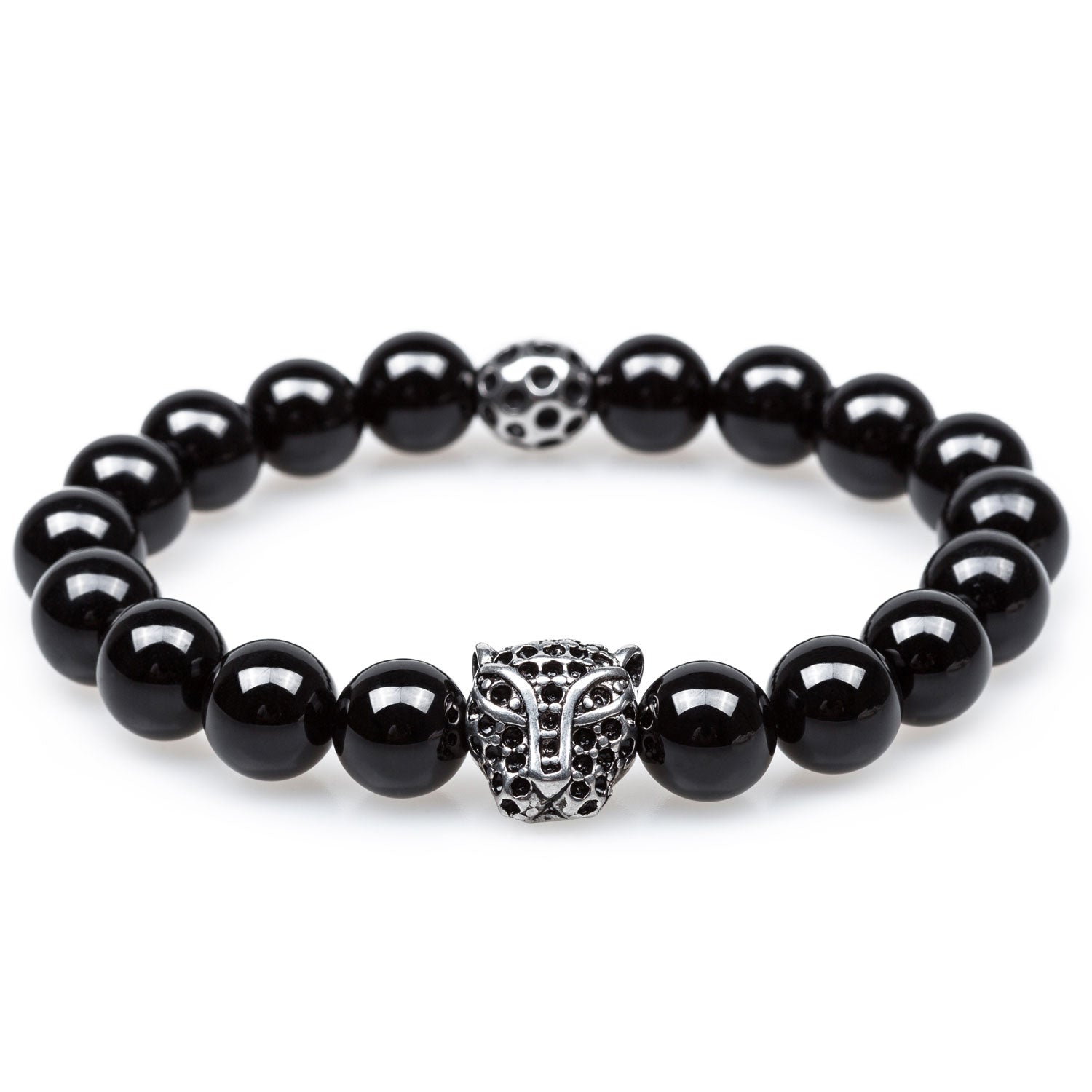 Dia de Muertos Onyx Panther Bracelet