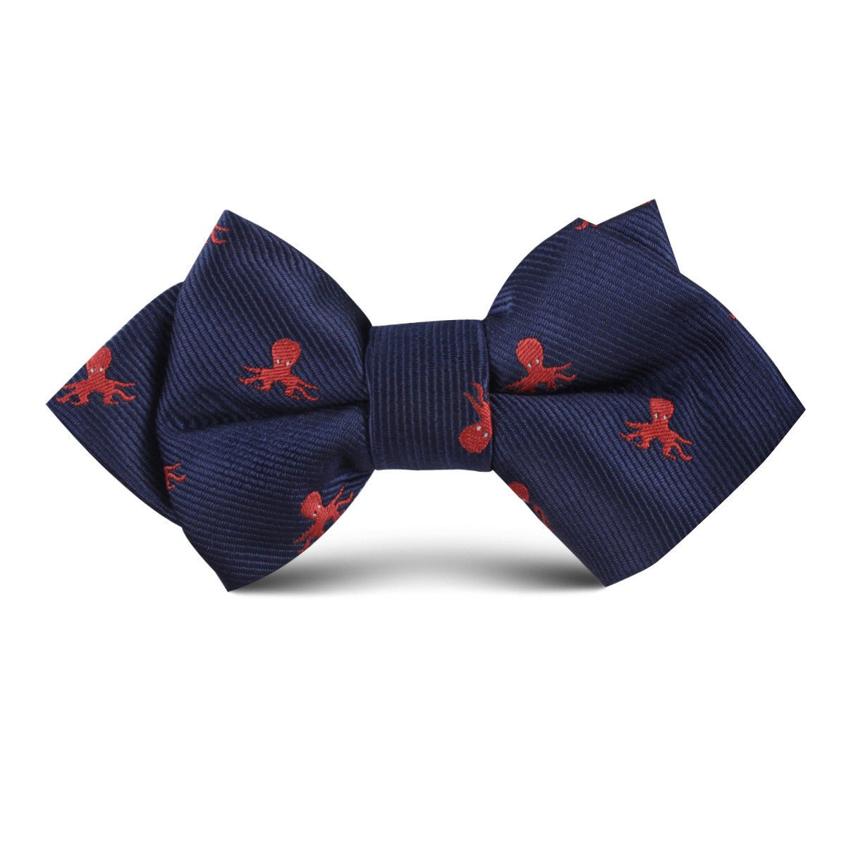 Caribbean Coral Octopus Kids Diamond Bow Tie