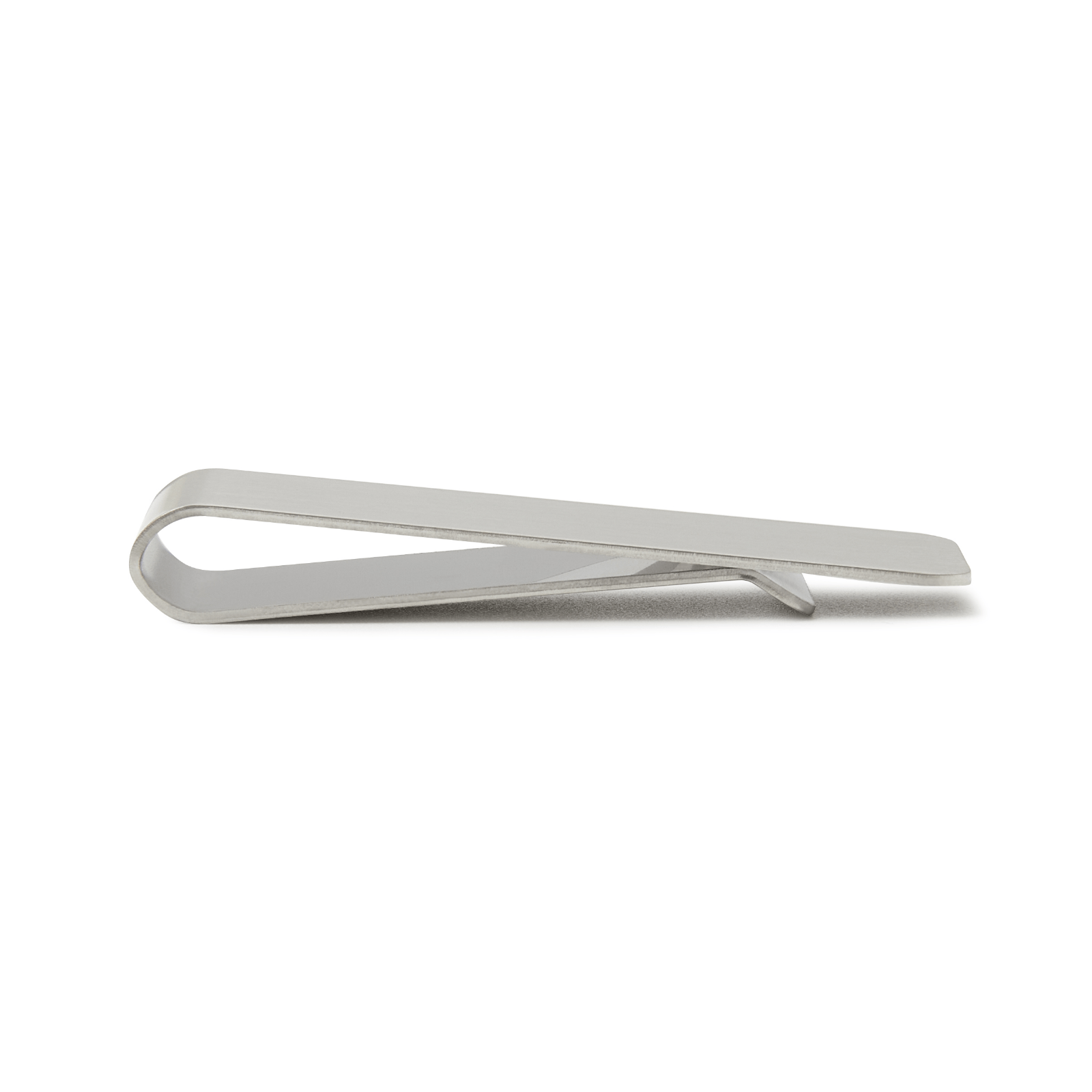 Brushed Silver Minimalist Money Clip