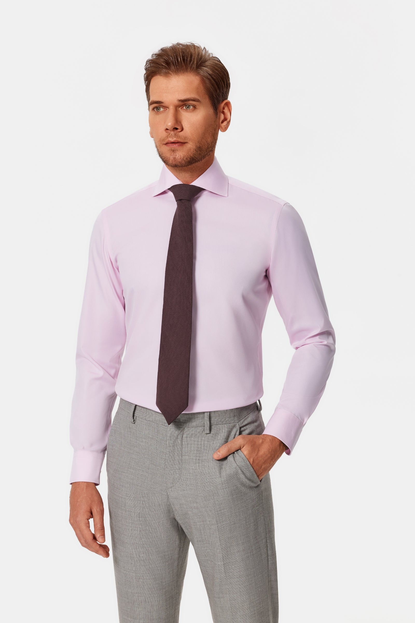 Pacelli Pink Oxford Shirt