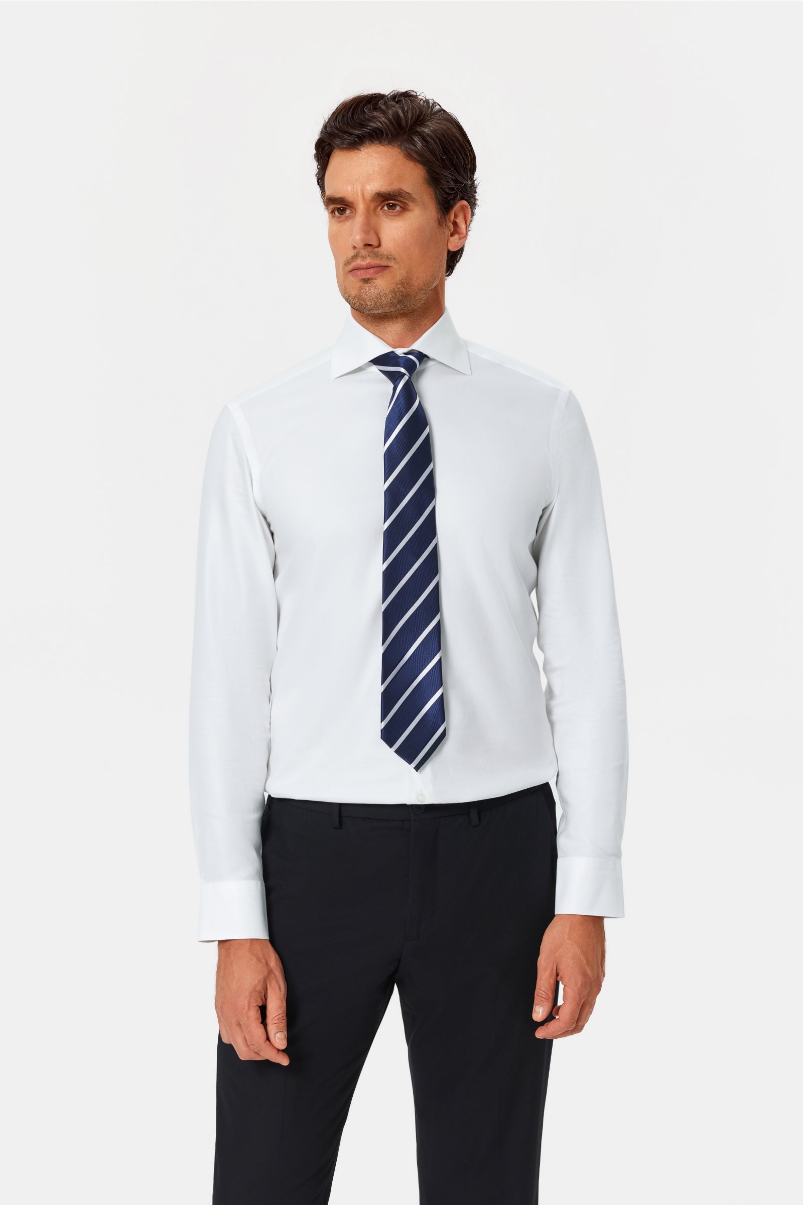 Carruthers White Lucious Non-Iron Shirt