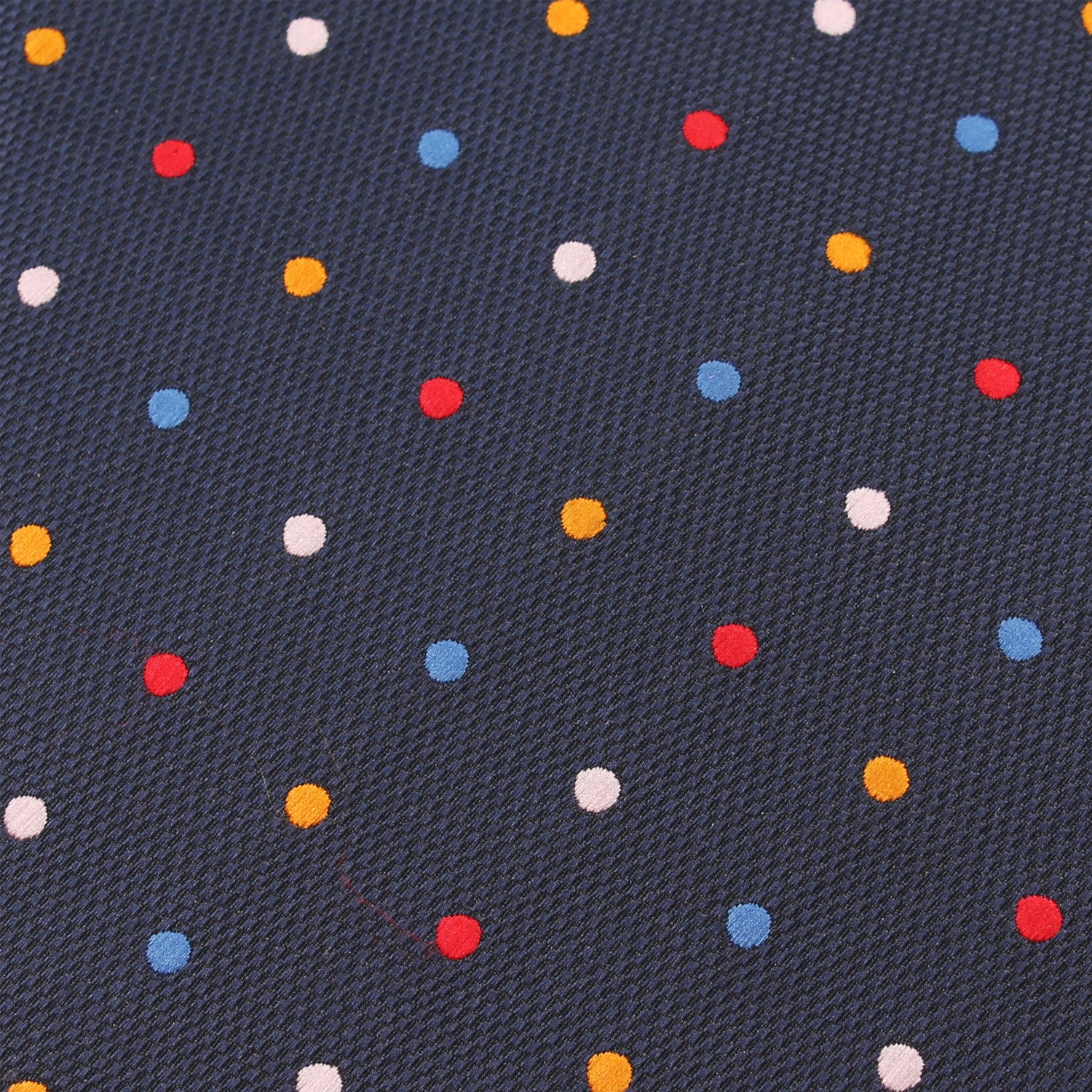 Navy Blue with Confetti Polka Dots Necktie