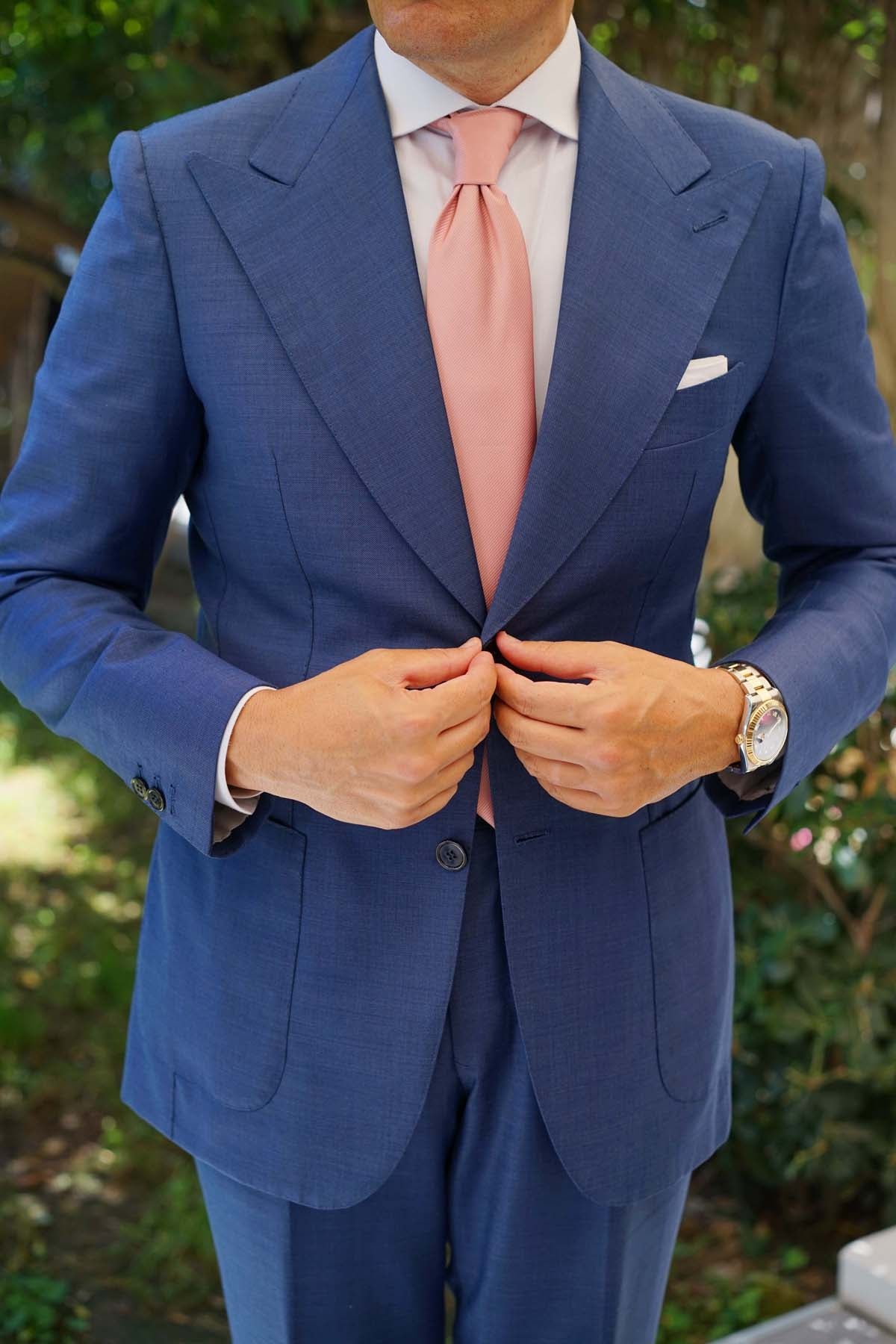 Dusty Blush Pink Twill Necktie