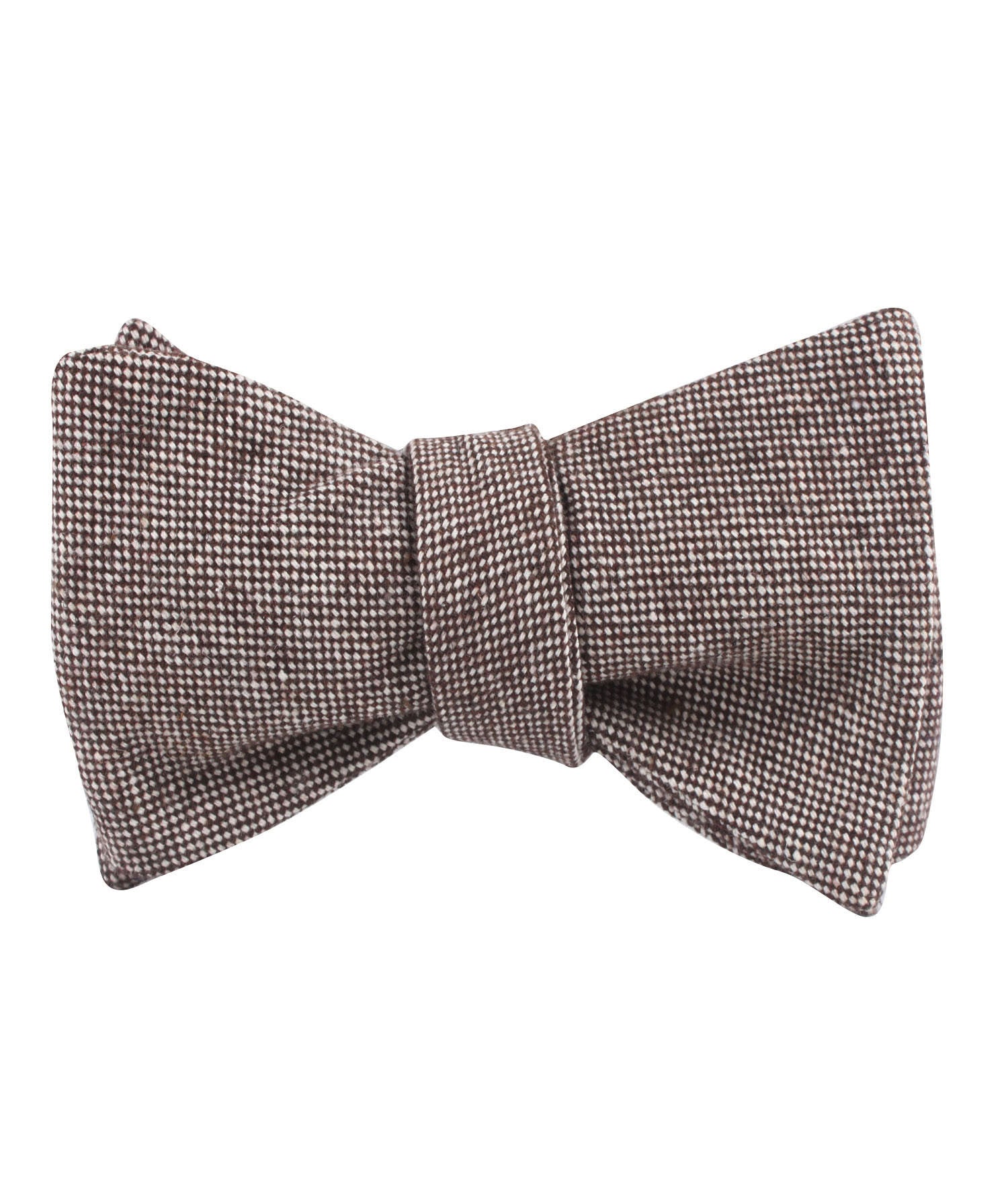 Brown Gingerbread Linen Self Bow Tie