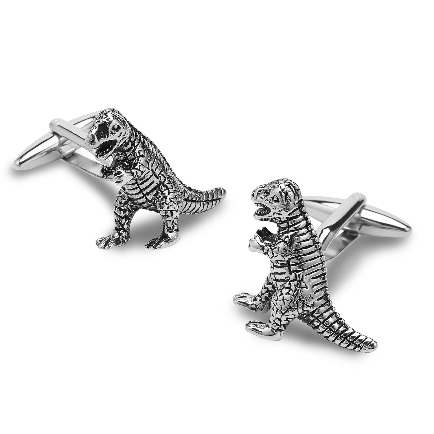 T-Rex Silver Cufflinks