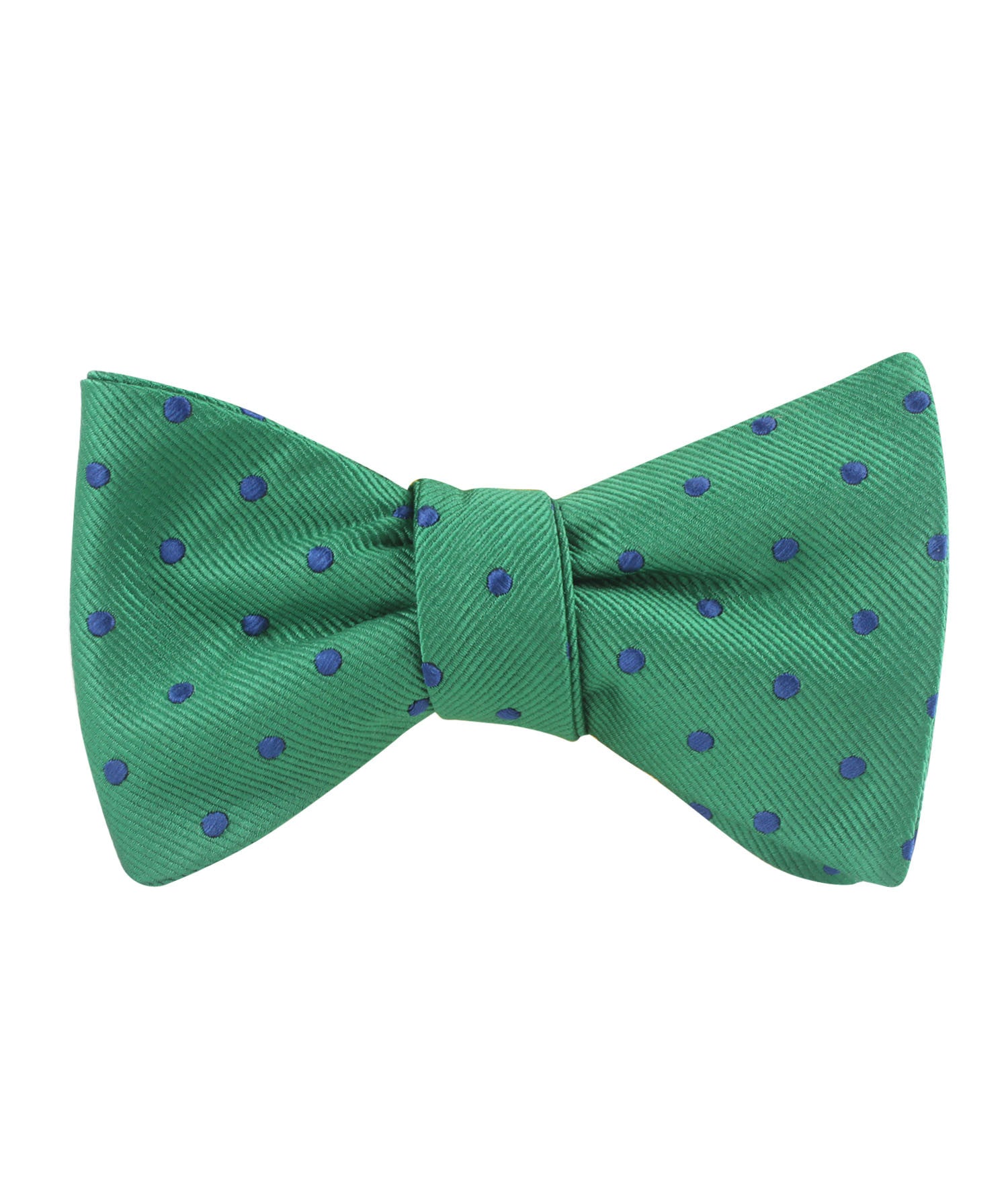 Forest Green Dark Polkadot Self Bow Tie