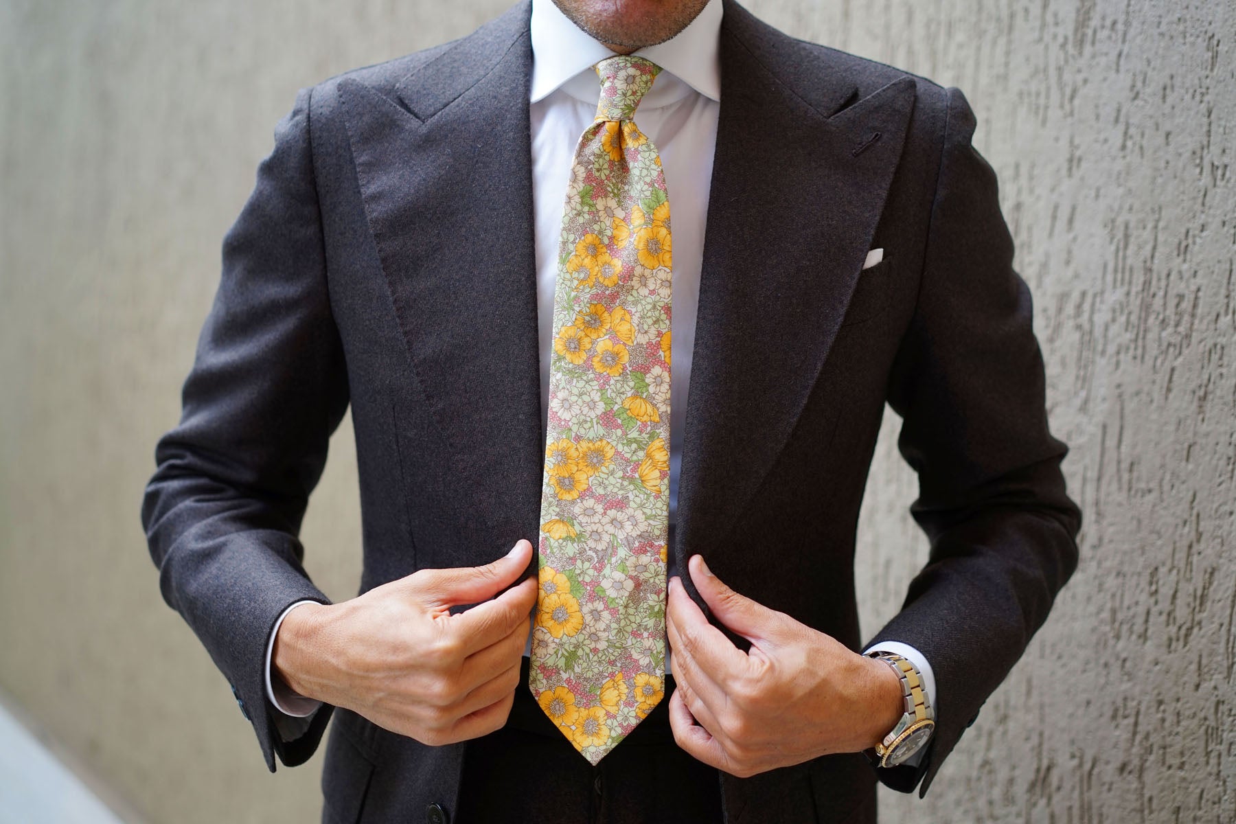 Jeju Island Floral Necktie