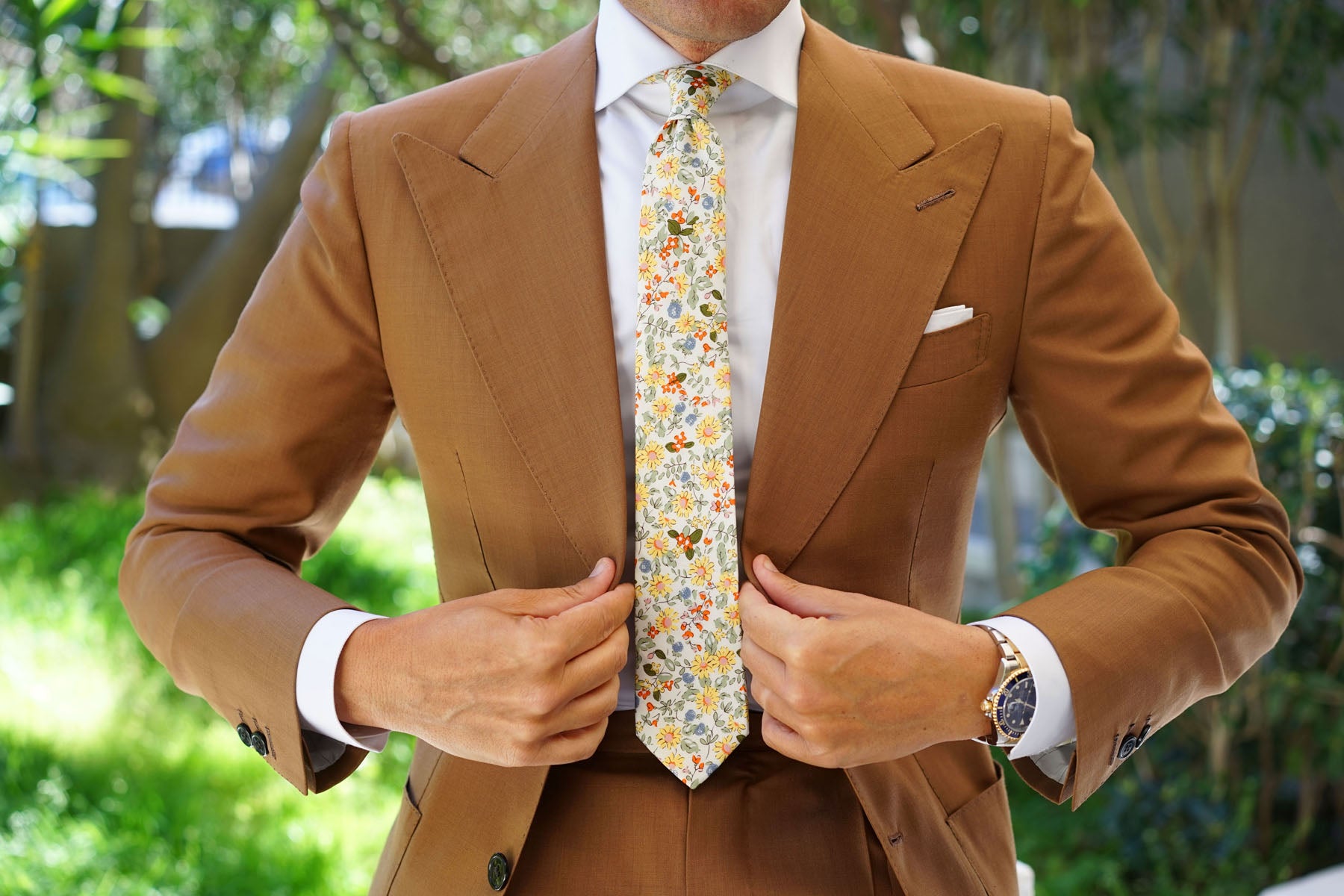 Belle Danser Floral Skinny Tie