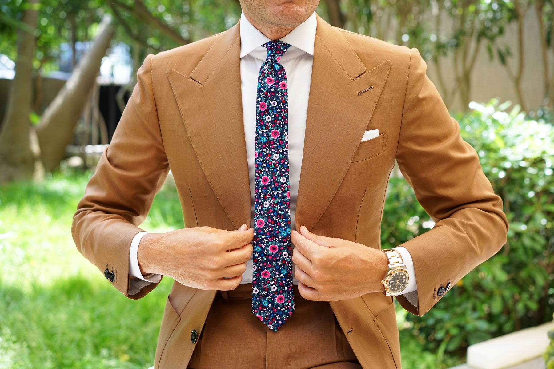 Nairobi Floral Skinny Tie