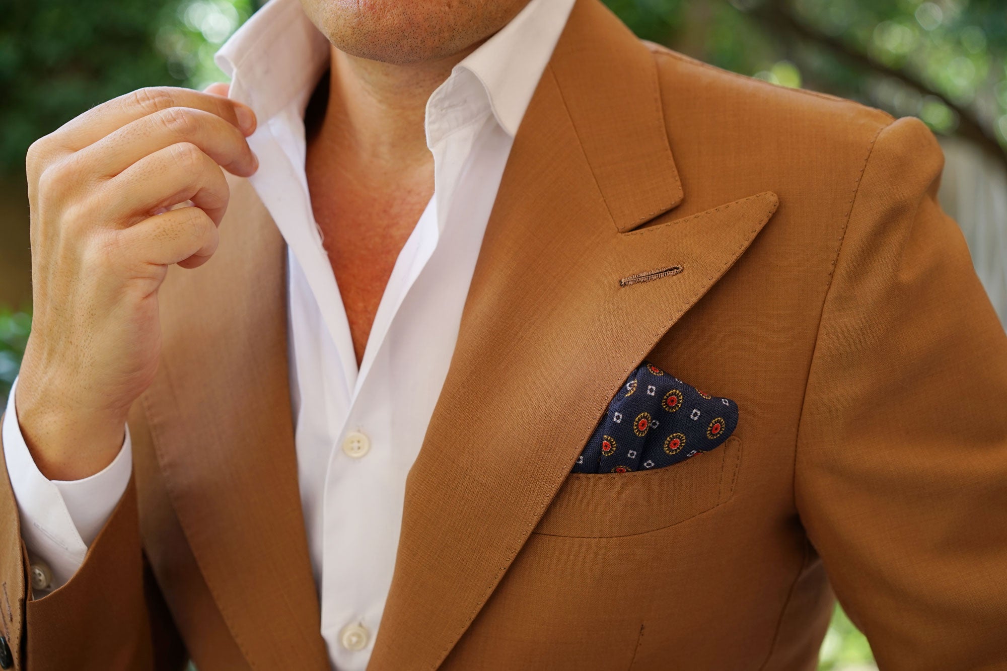 Dino Martini Wool Pocket Square