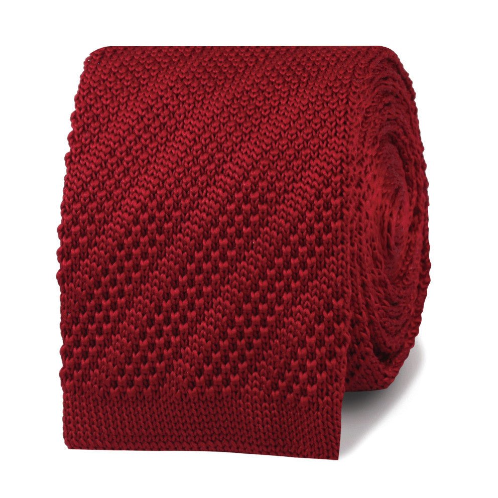 Bucco Carmine Maroon Knitted Tie